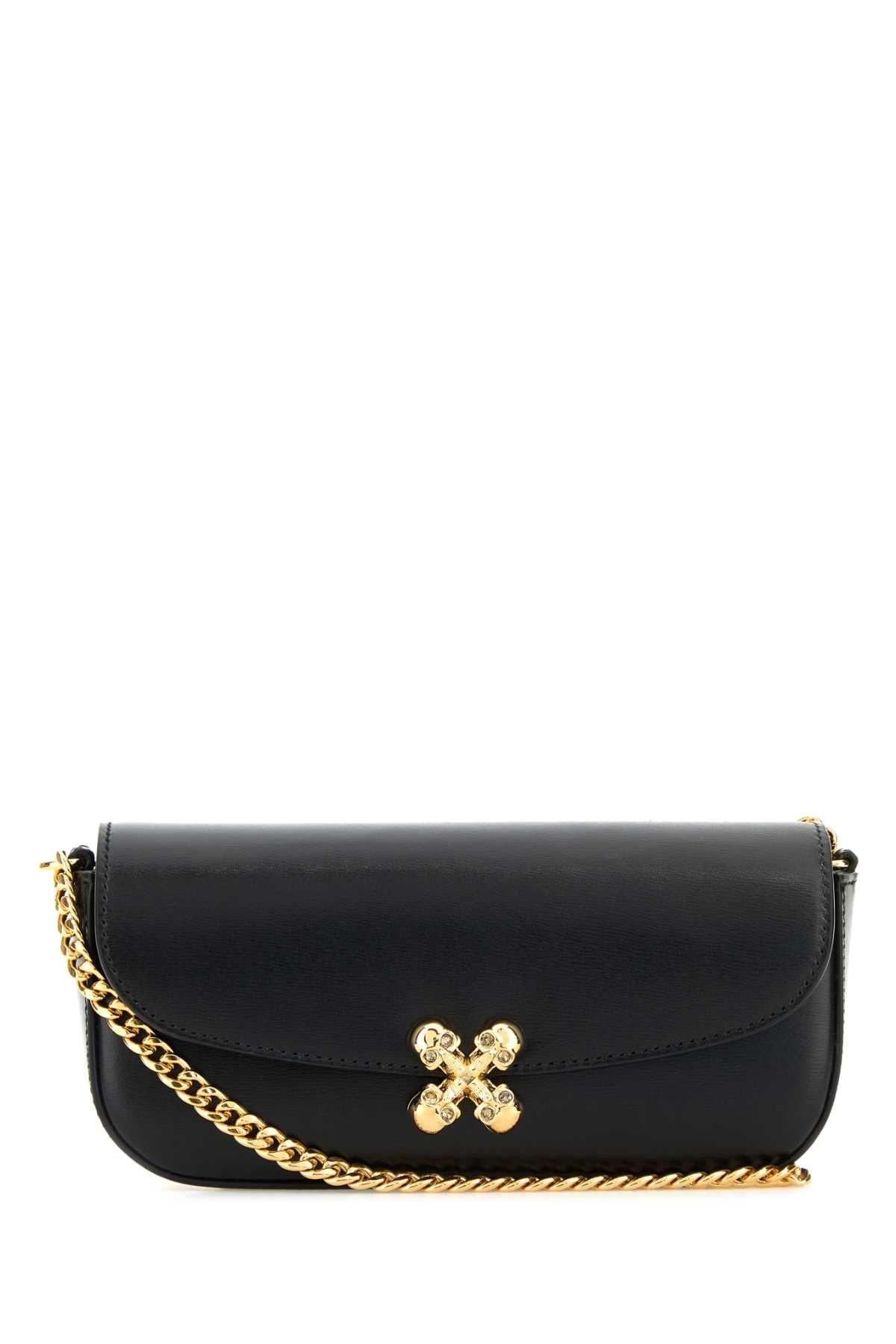 Alexander Mcqueen Women Black Healthier Small Skull Flower Crossbody Bag ALEXANDER MCQUEEN