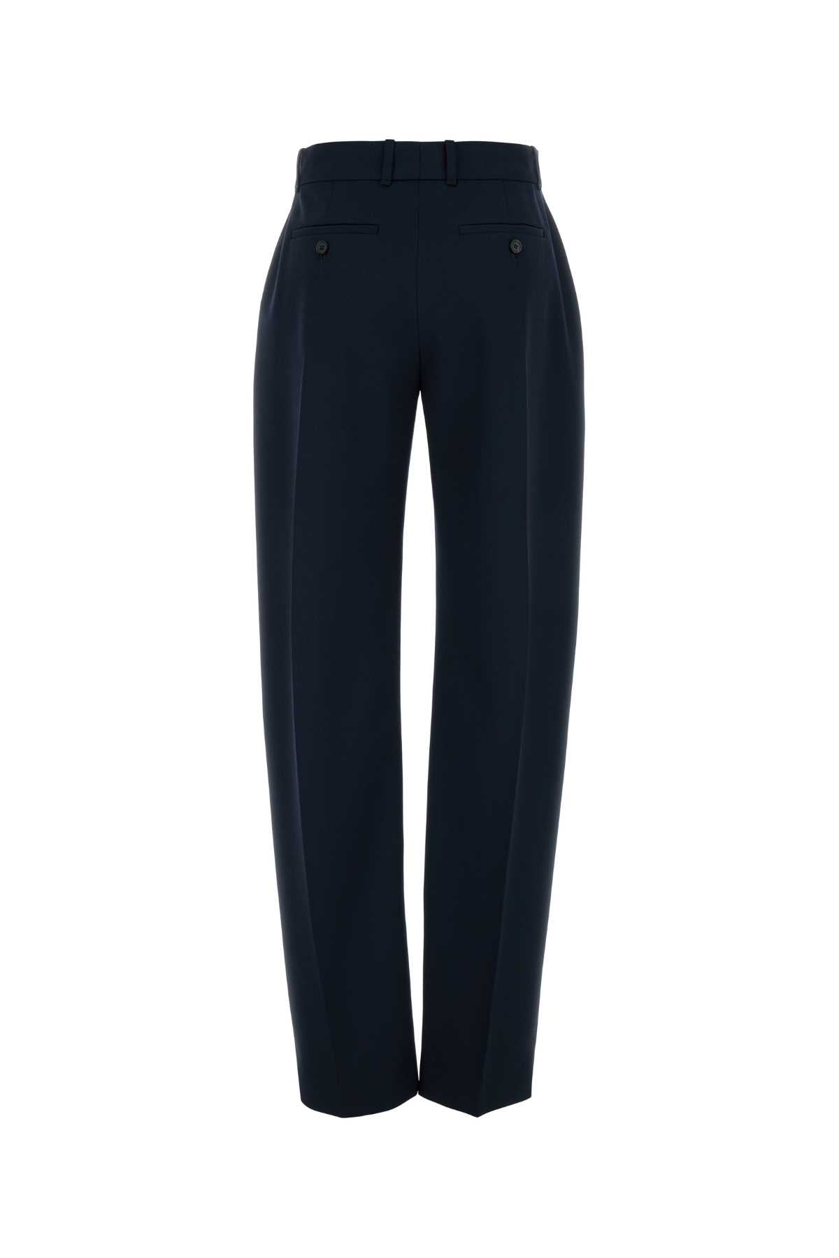 Alexander Mcqueen Women Navy Blue Wool Pant ALEXANDER MCQUEEN