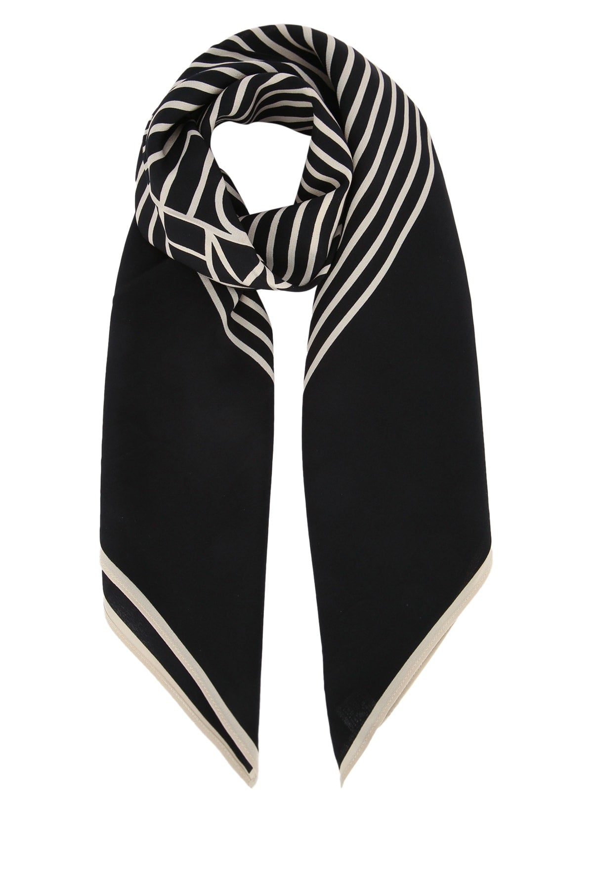 Toteme Women Centered Monogram Silk Scarf TOTEME