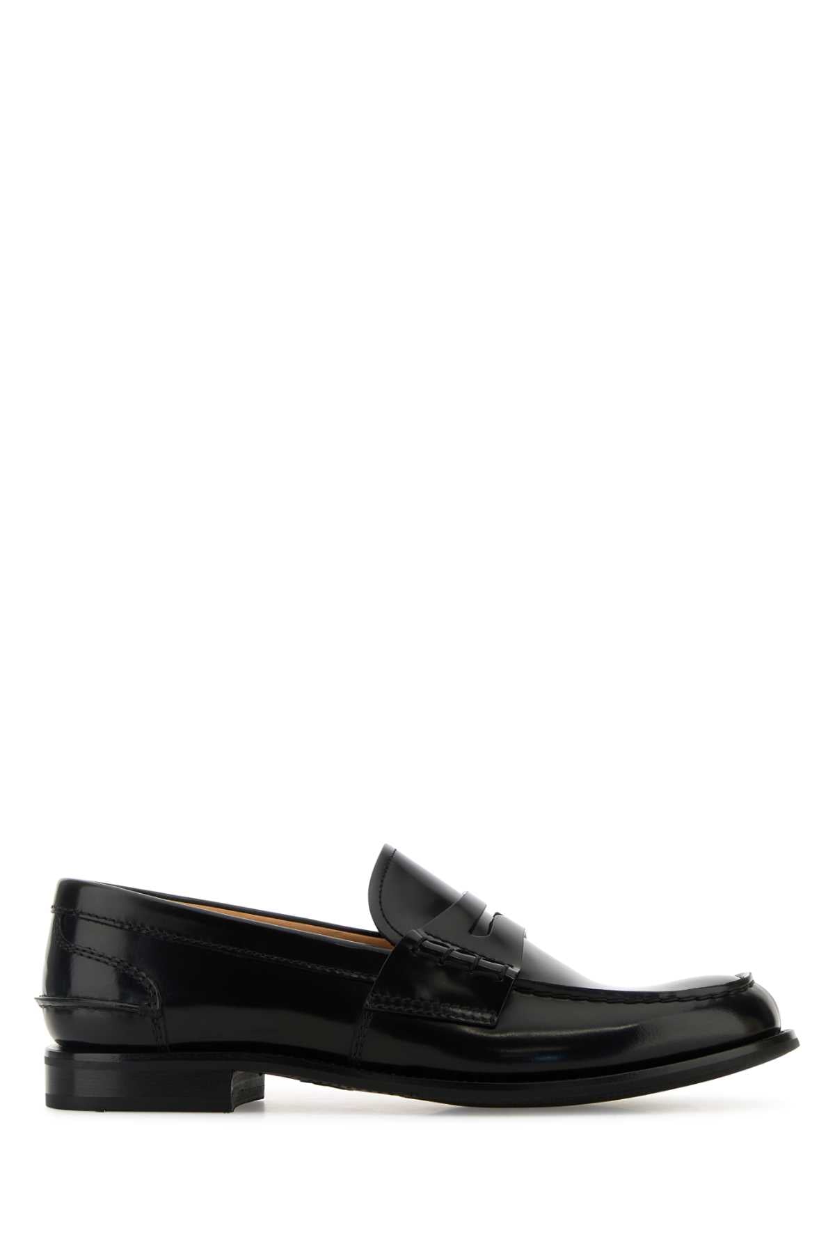 Church's Women Black Leather Pembley Loafers CHURCH'S