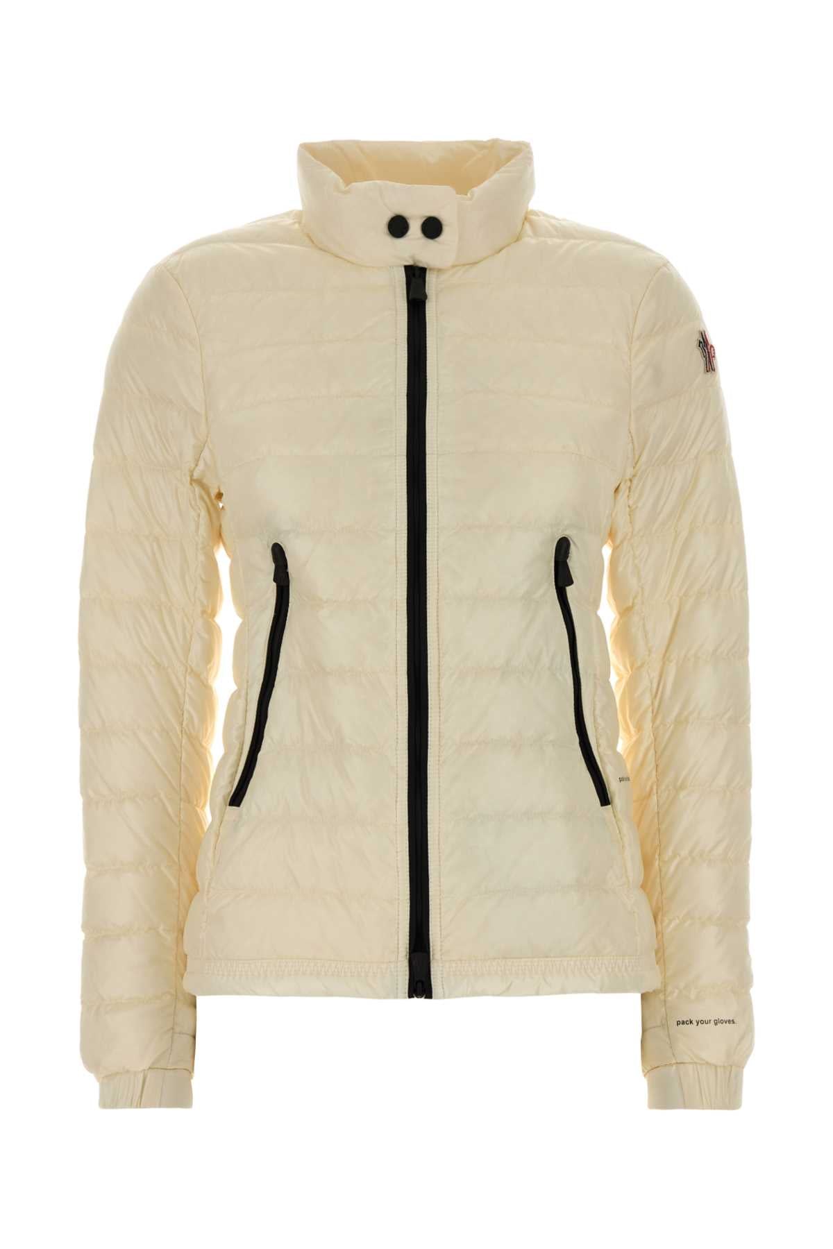 Moncler Grenoble Women Ivory Nylon Walibi Down Jacket