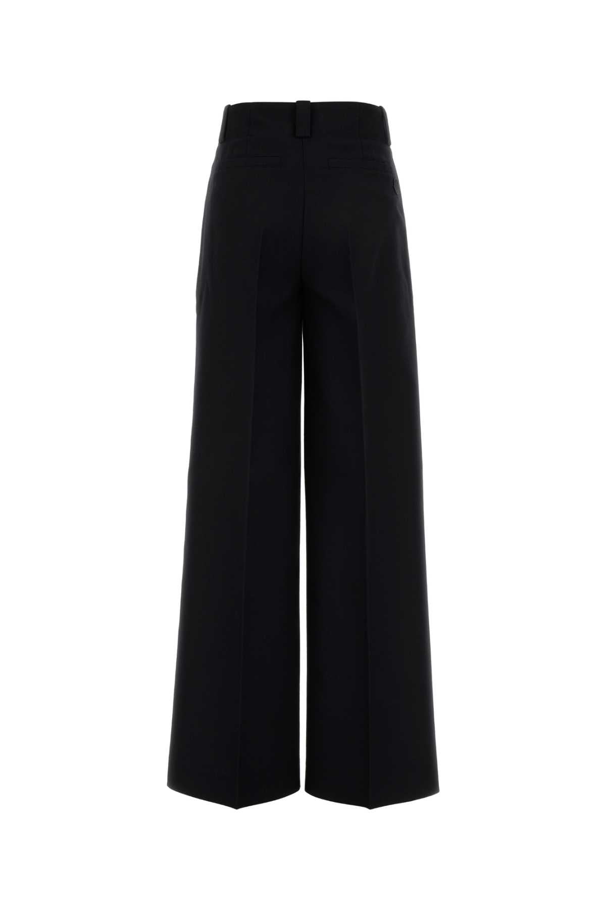 Moncler Women Black Polyester Blend Palazzo Pant MONCLER