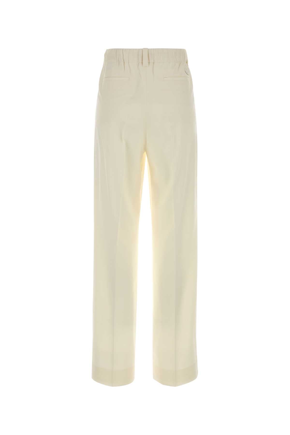 Moncler Women Cream Wool Pant MONCLER