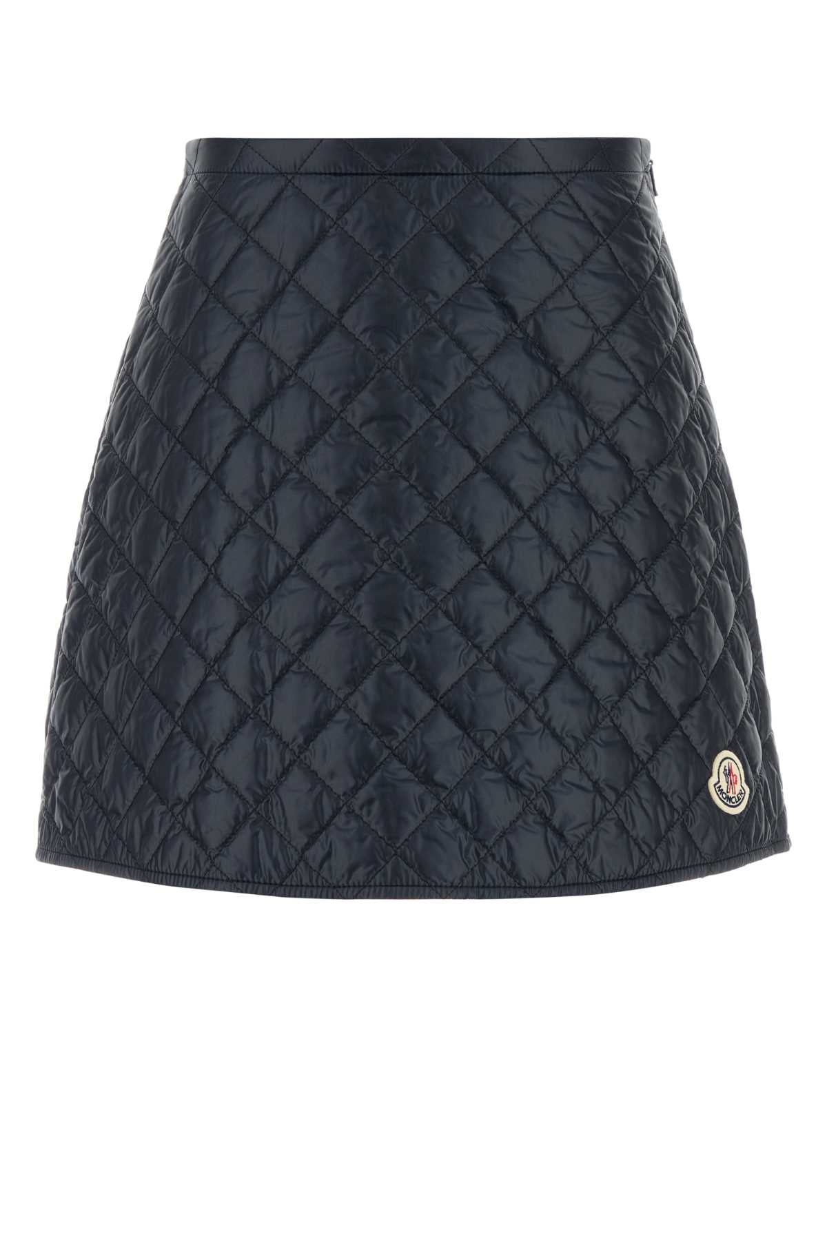 Moncler Women Midnight Blue Nylon Mini Skirt MONCLER