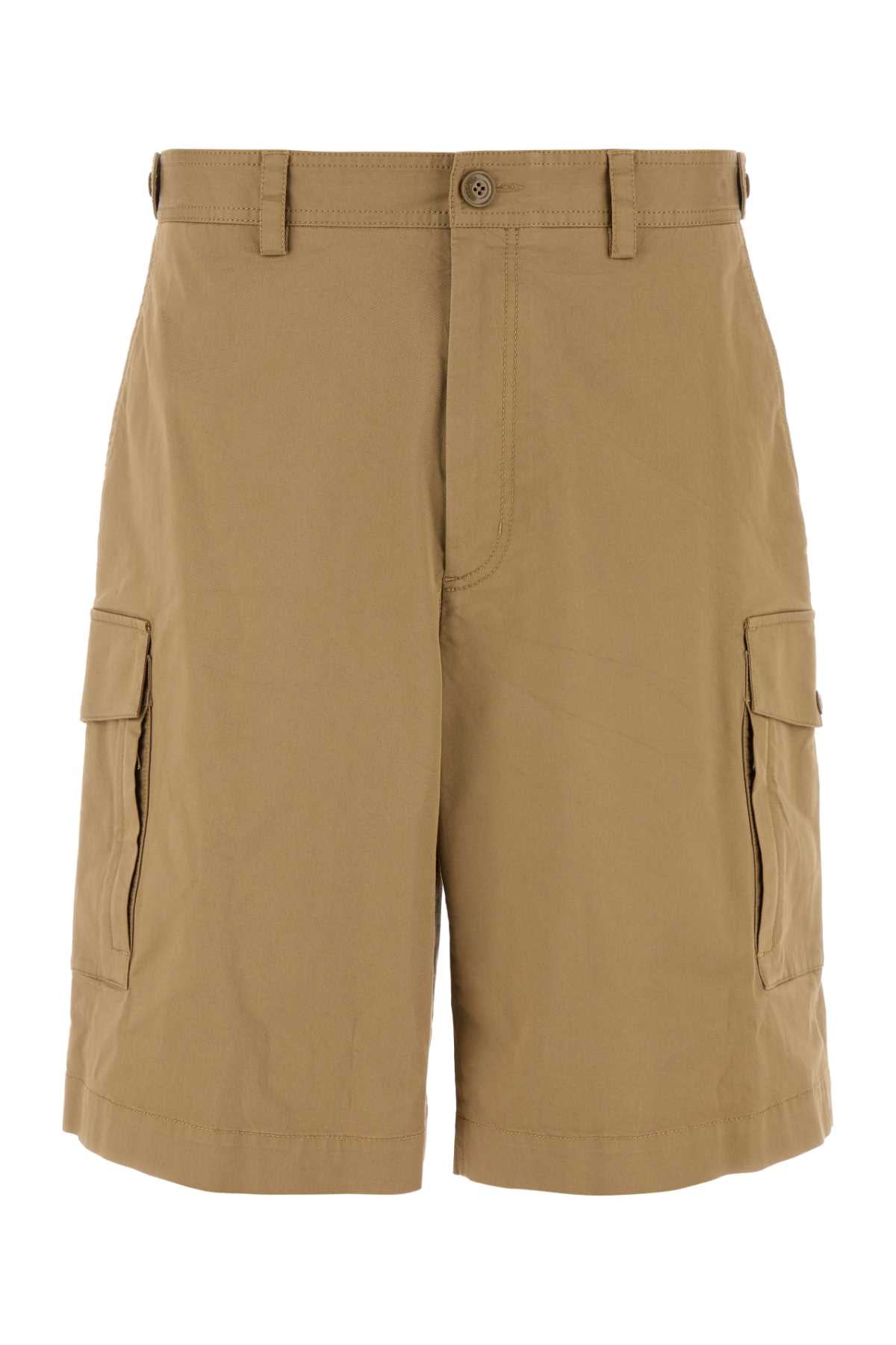 Moncler Men Cappuccino Stretch Cotton Bermuda Shorts MONCLER