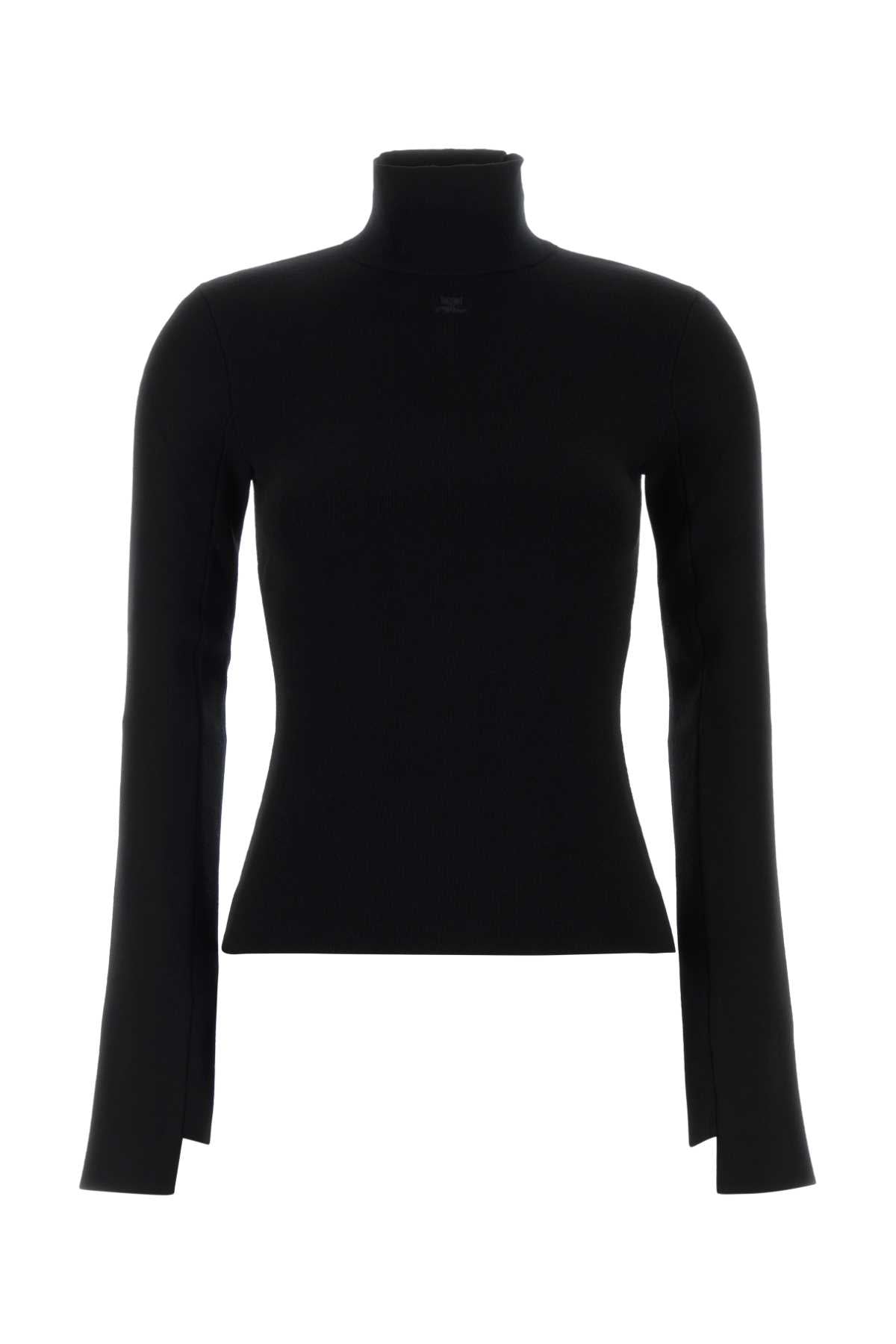 Courreges Women Black Viscose Blend Sweater COURREGES