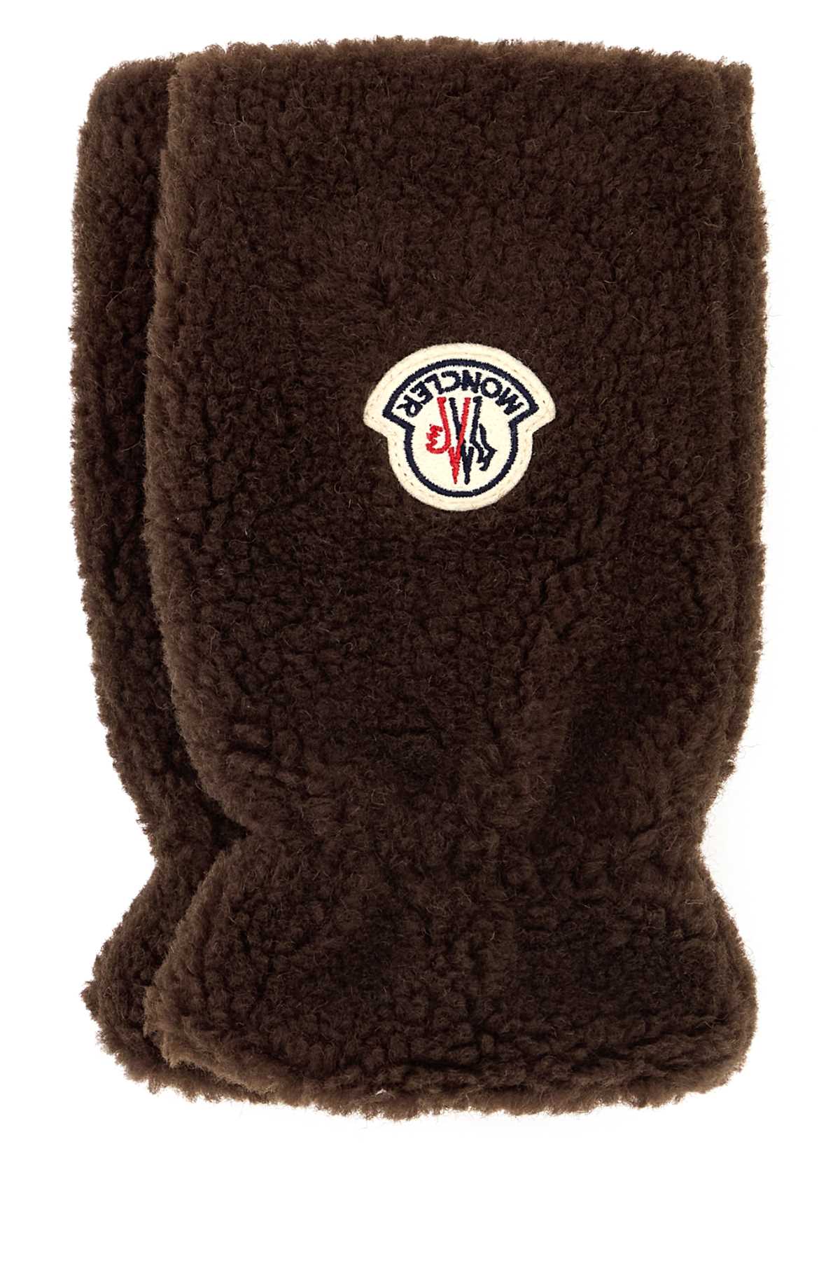 Moncler Men Brown Teddy Gloves MONCLER