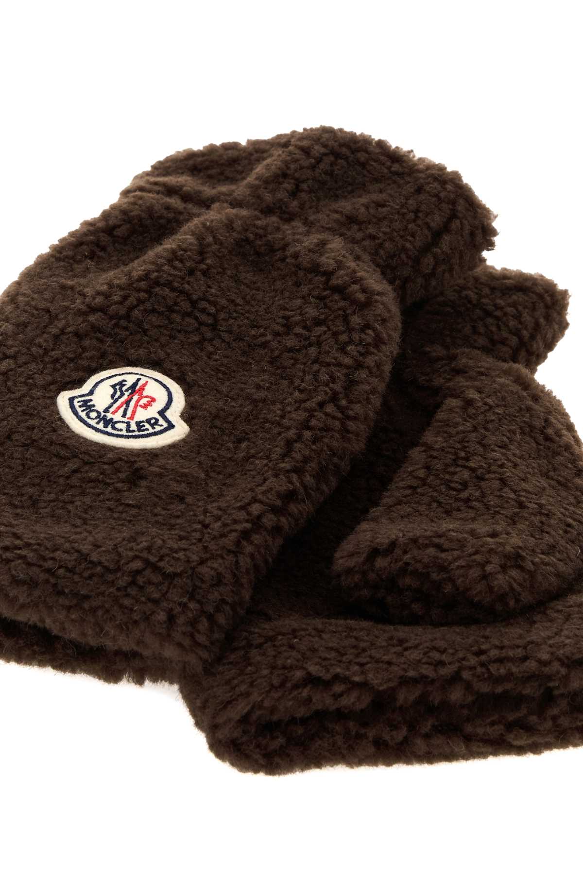 Moncler Men Brown Teddy Gloves MONCLER