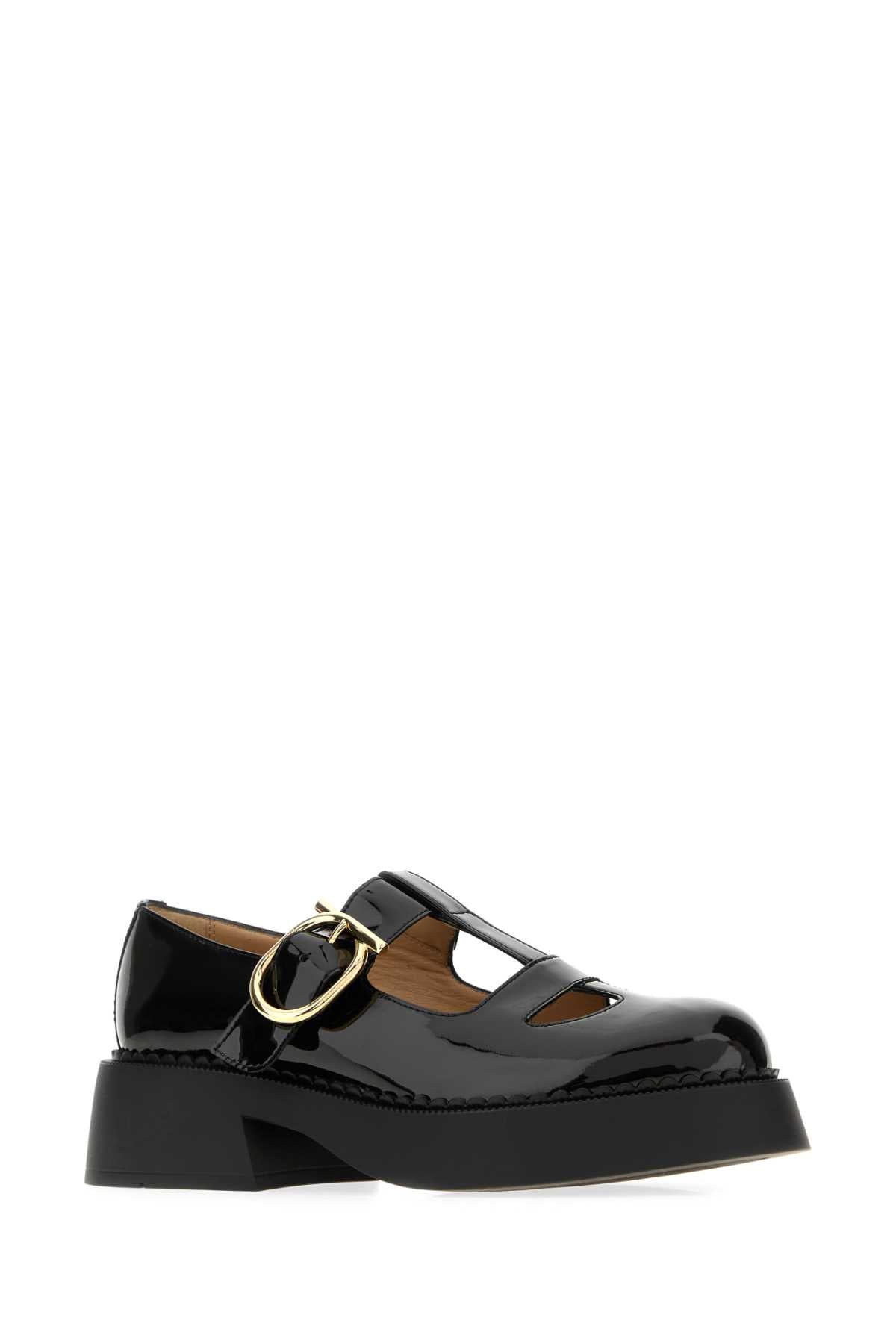 Salvatore Ferragamo Women Black Leather Zoey Ballerinas FERRAGAMO