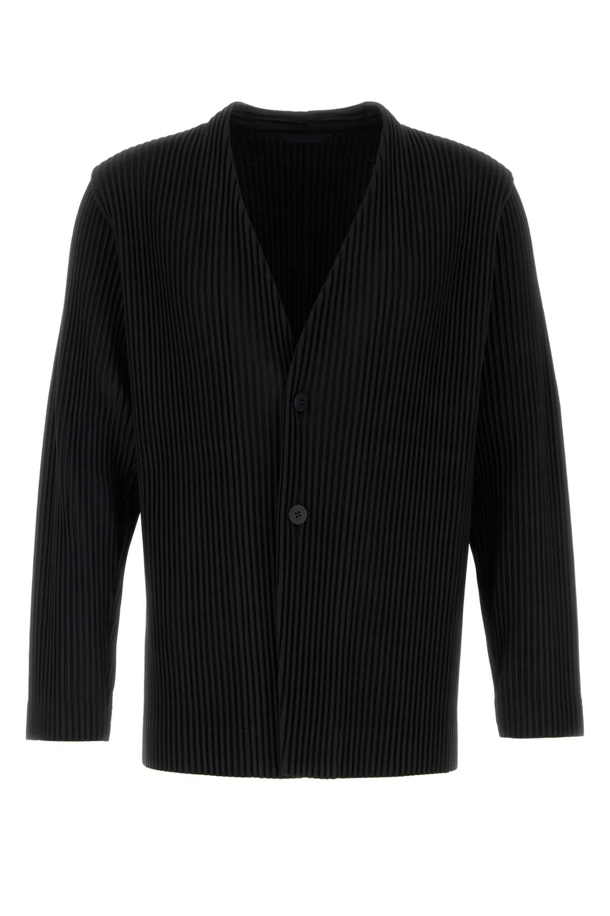 Homme Plisse' Issey Miyake Men Black Polyester Cardigan