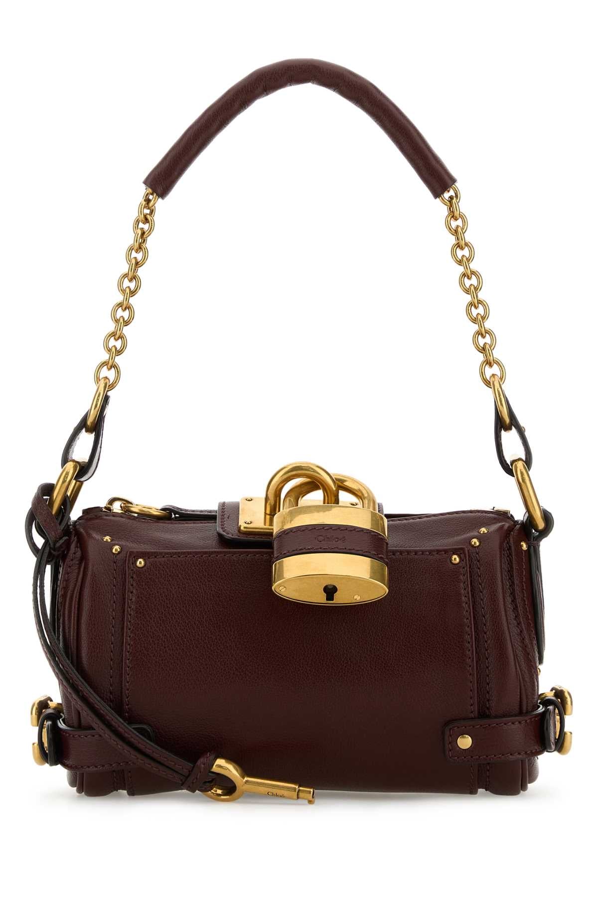 Chloe Women Brown Leather Small Paddington Shoulder Bag CHLOE