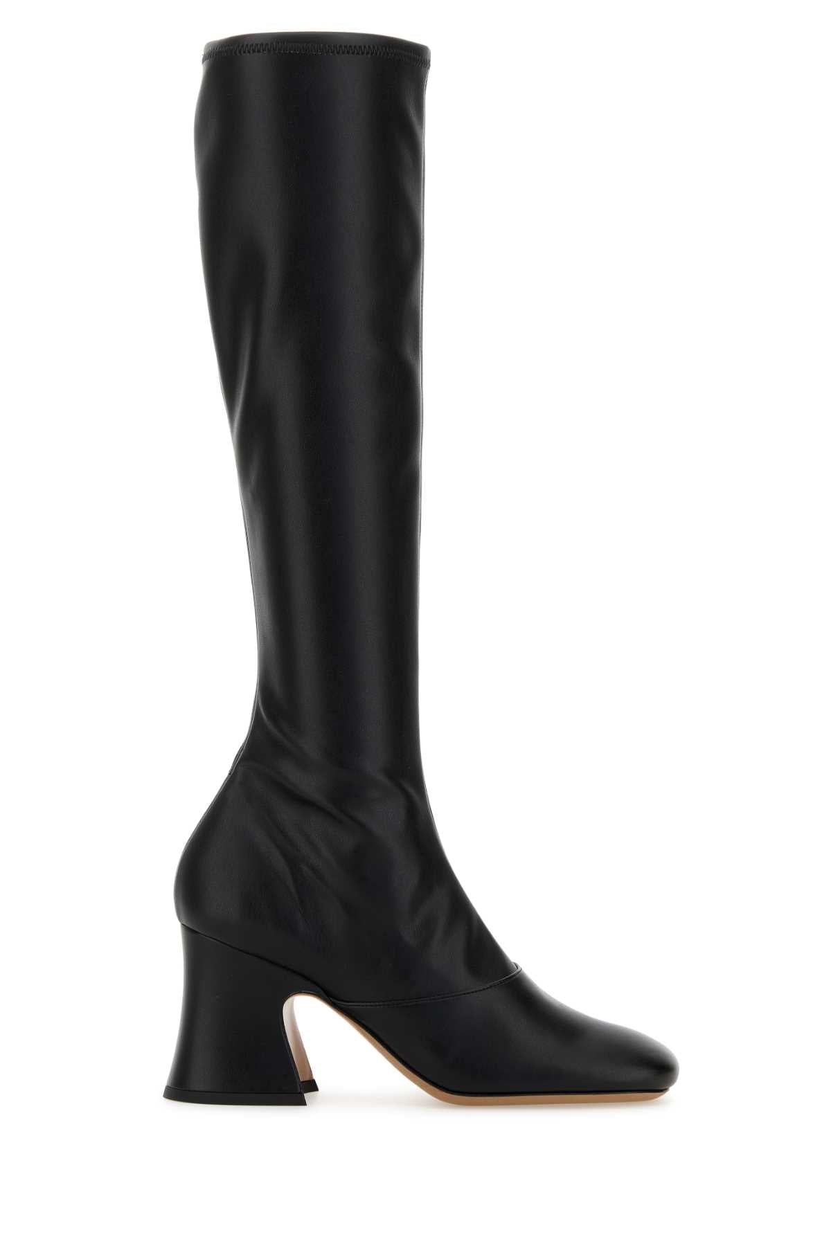 Chloe Women Black Synthetic Leather Janis Boots CHLOE
