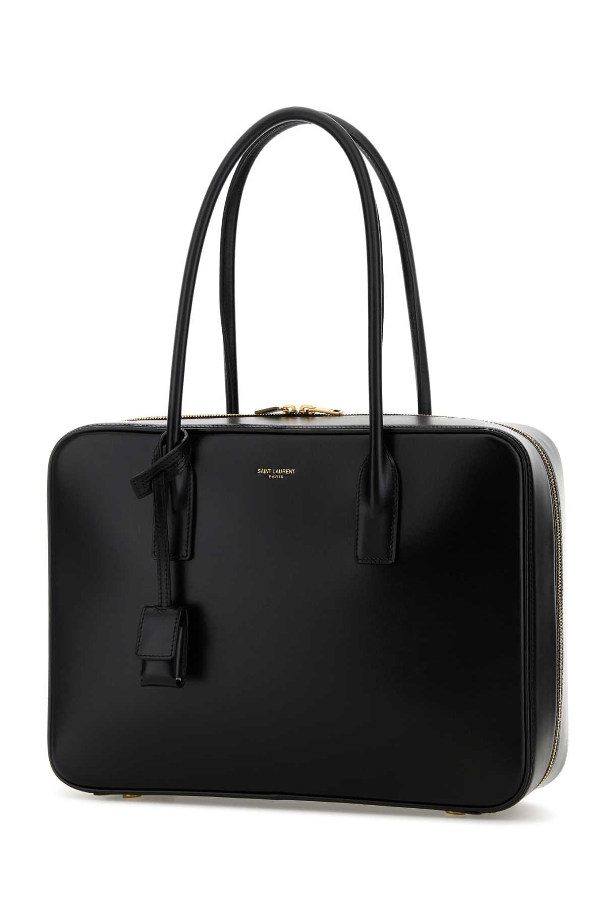 Saint Laurent Women Black Leather Sac De Jour Handbag SAINT LAURENT