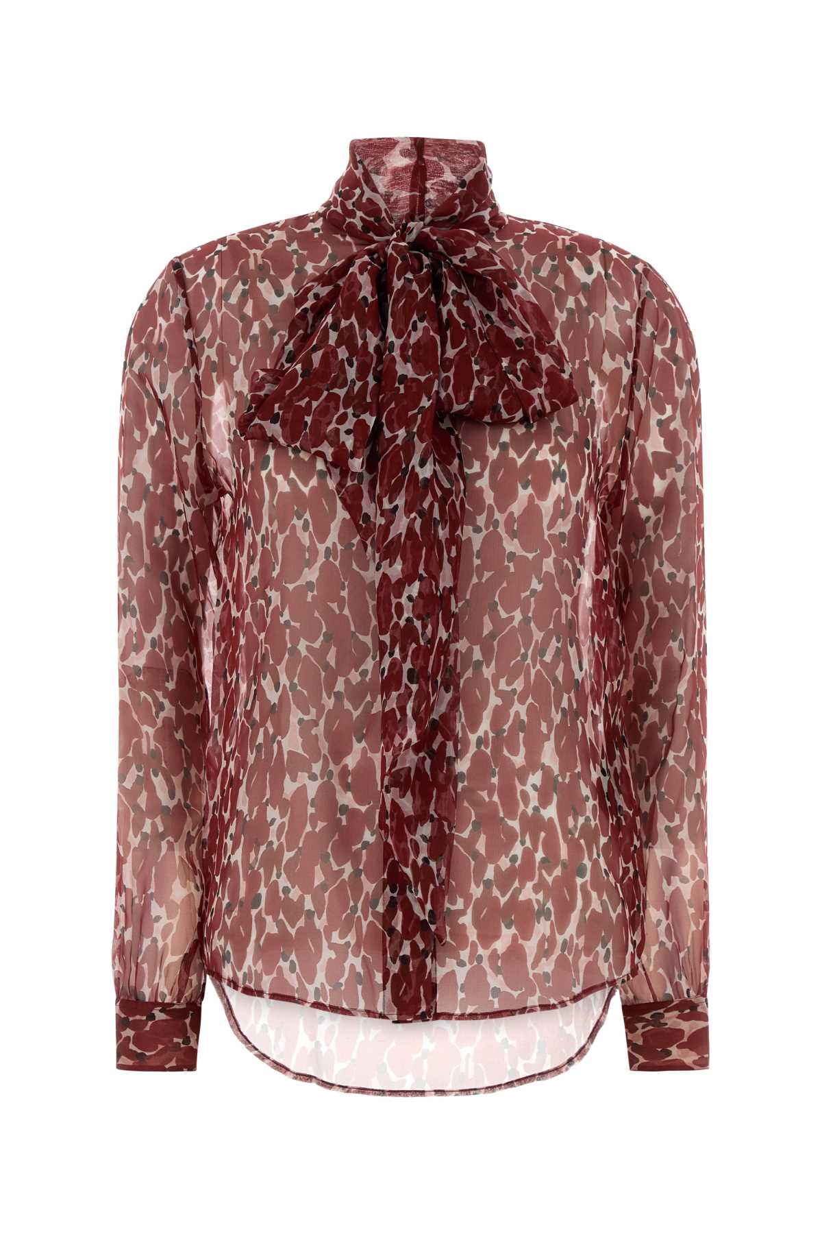 Saint Laurent Women Printed Silk Shirt SAINT LAURENT