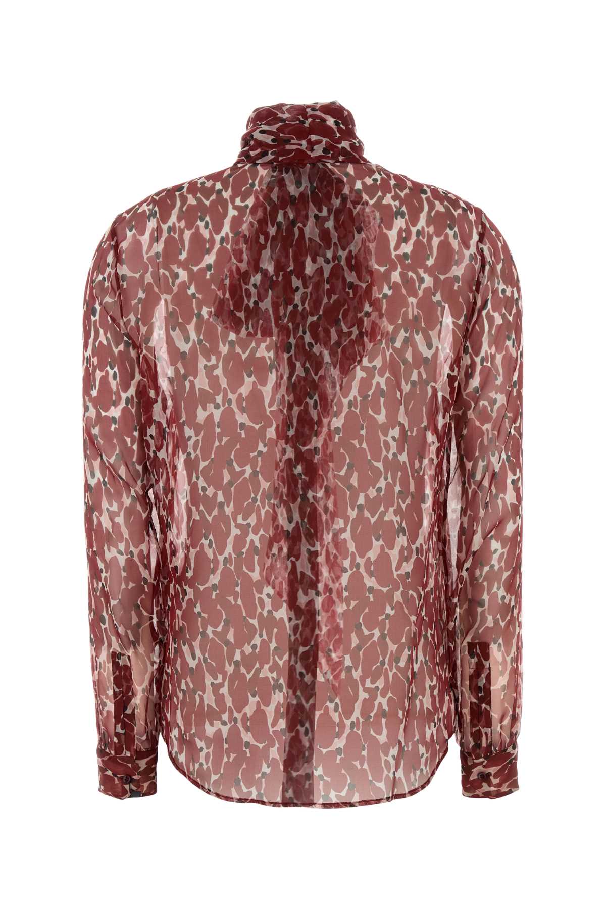 Saint Laurent Women Printed Silk Shirt SAINT LAURENT