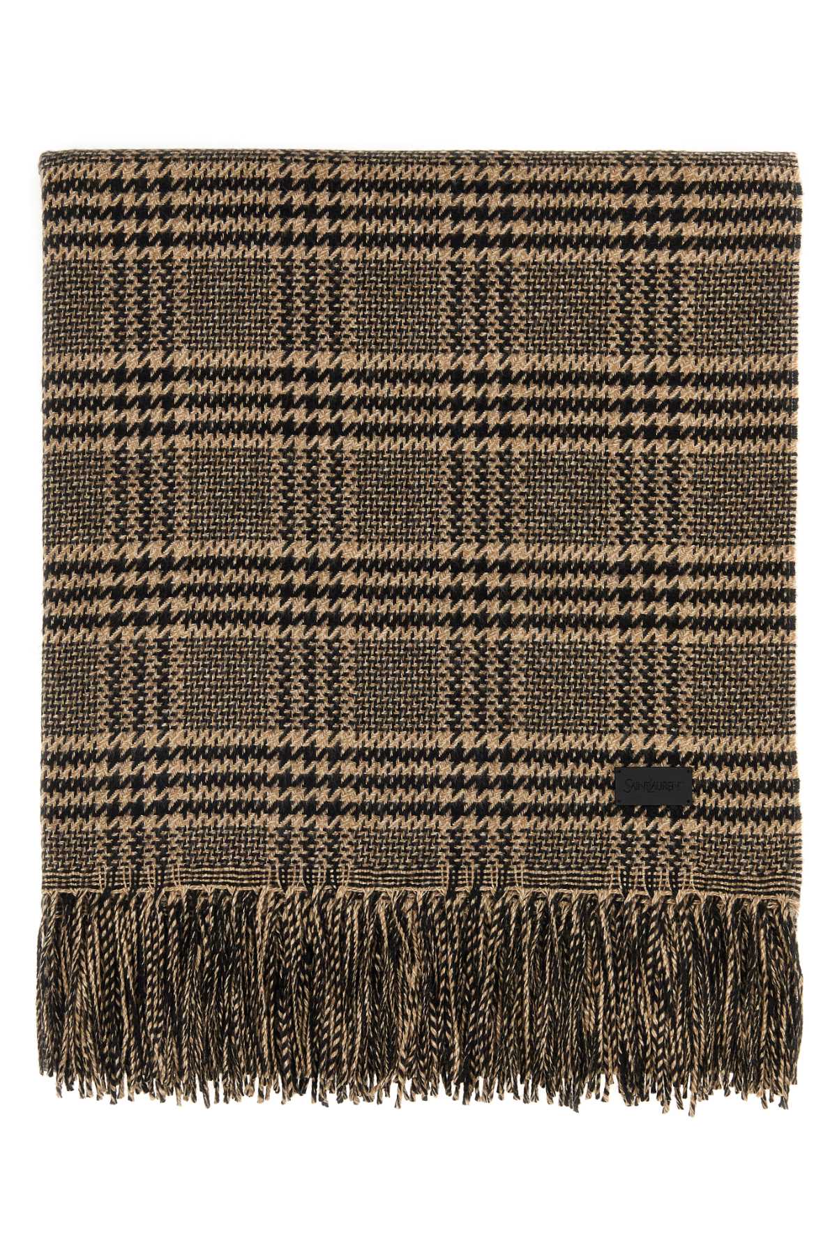 Saint Laurent Women Embroidered Silk Blend Scarf SAINT LAURENT