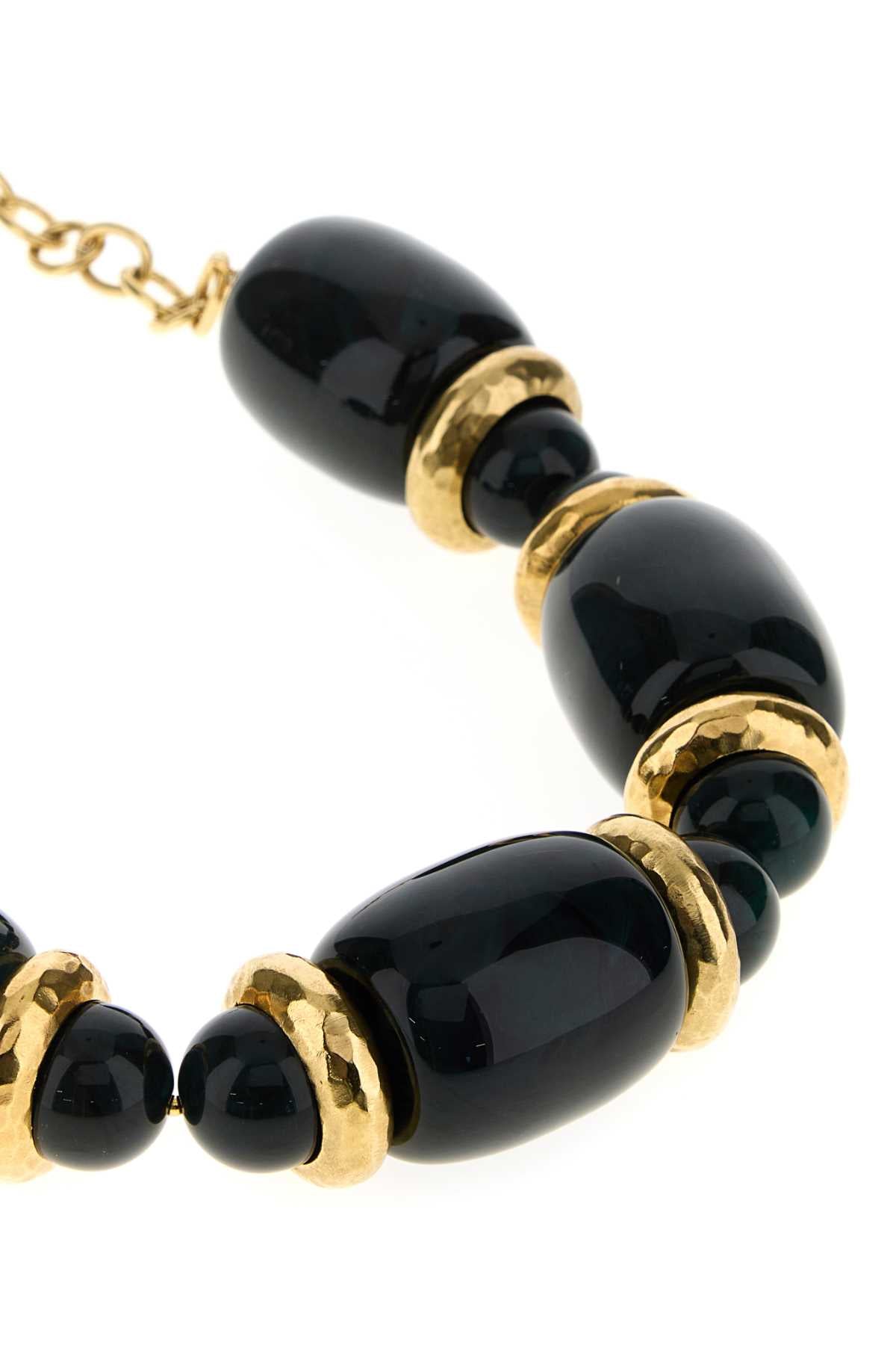 Saint Laurent Women Two-Tone Resin And Metal Necklace SAINT LAURENT