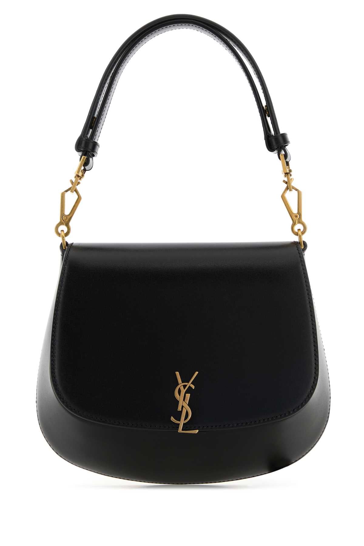 Saint Laurent Women Black Leather Voltaire Handbag SAINT LAURENT