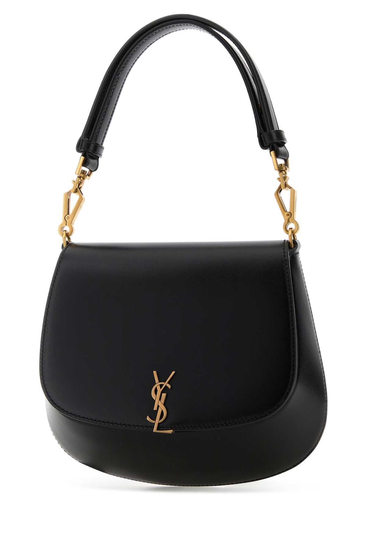 Saint Laurent Women Black Leather Voltaire Handbag SAINT LAURENT