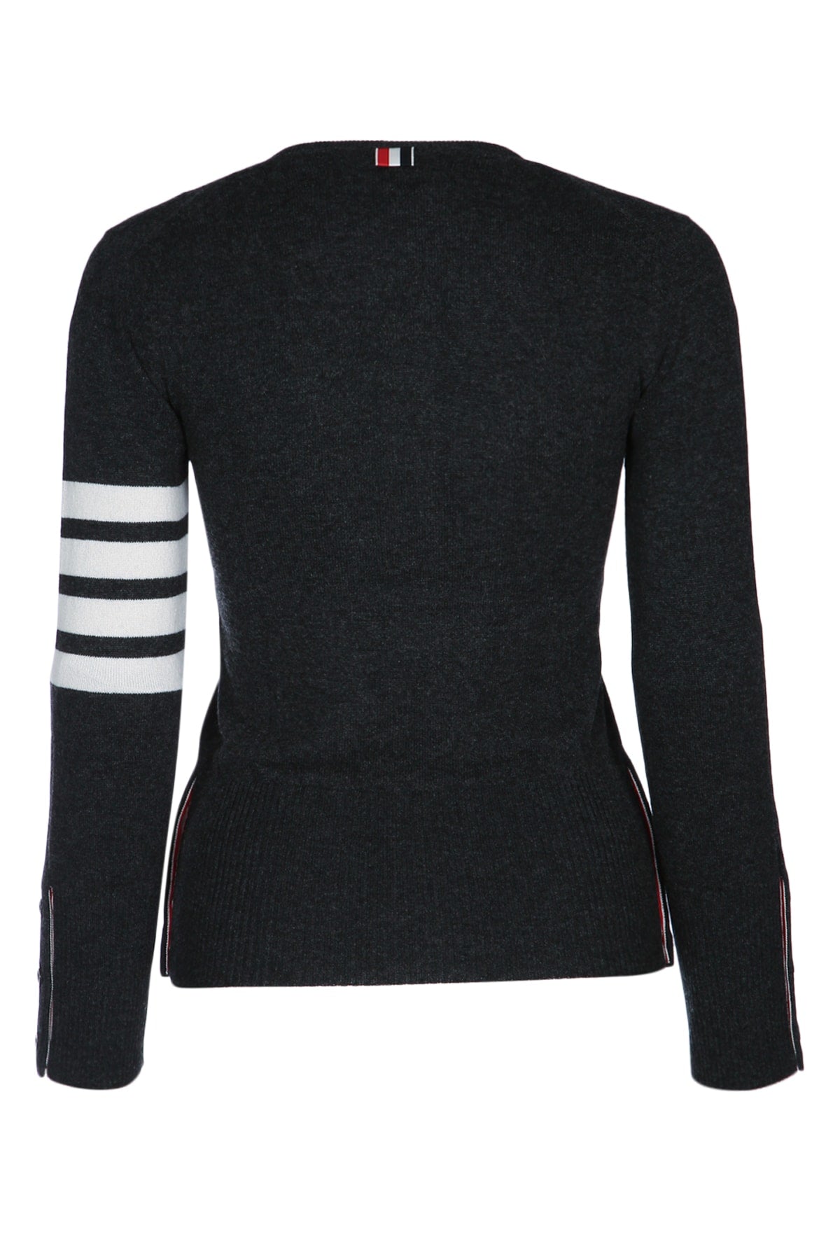 Thom Browne Women Classic Crewneck Cardigan W/ 4 Bar In Cashmere THOM BROWNE