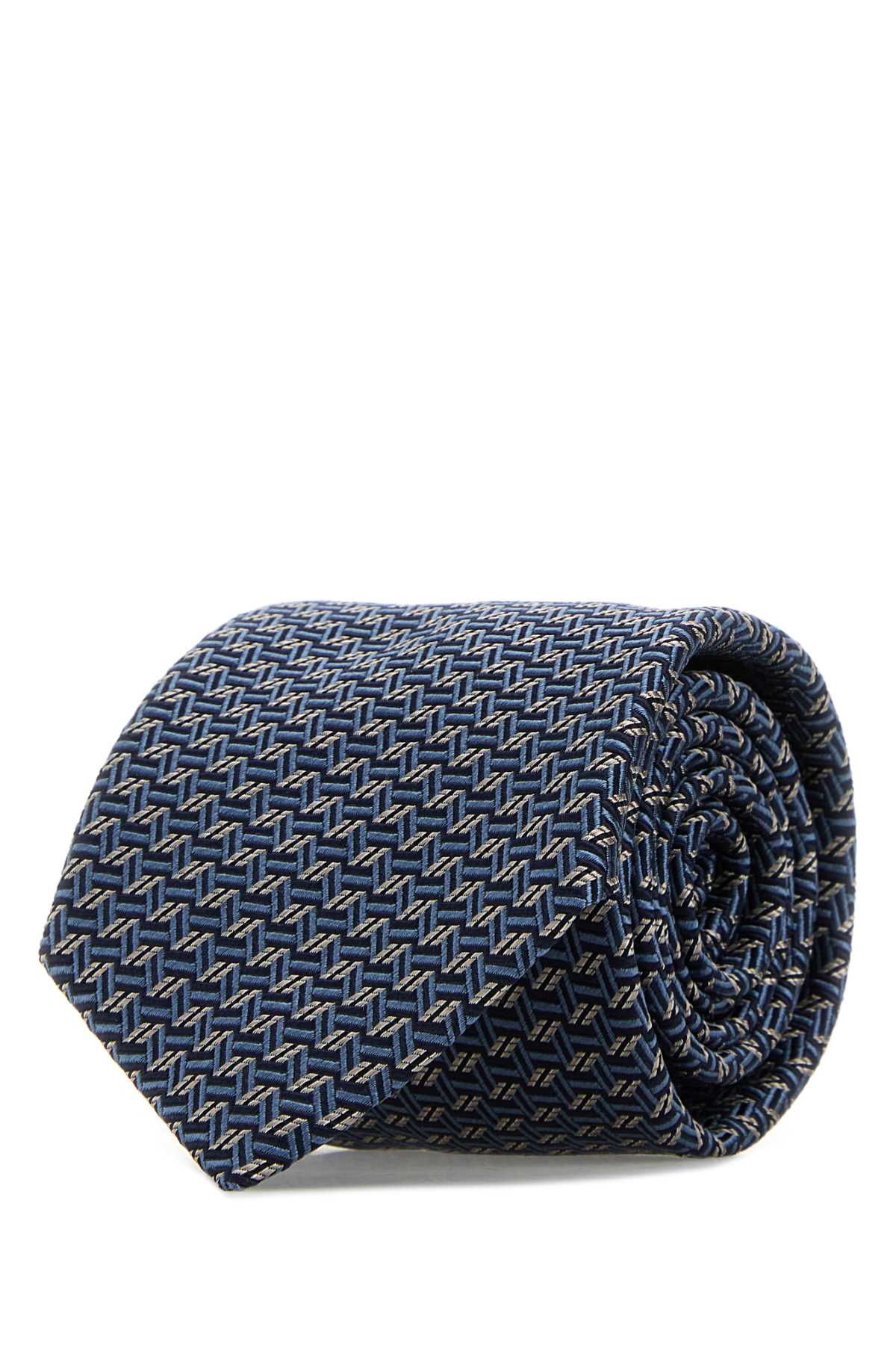 Brioni Men Embroidered Silk Tie BRIONI