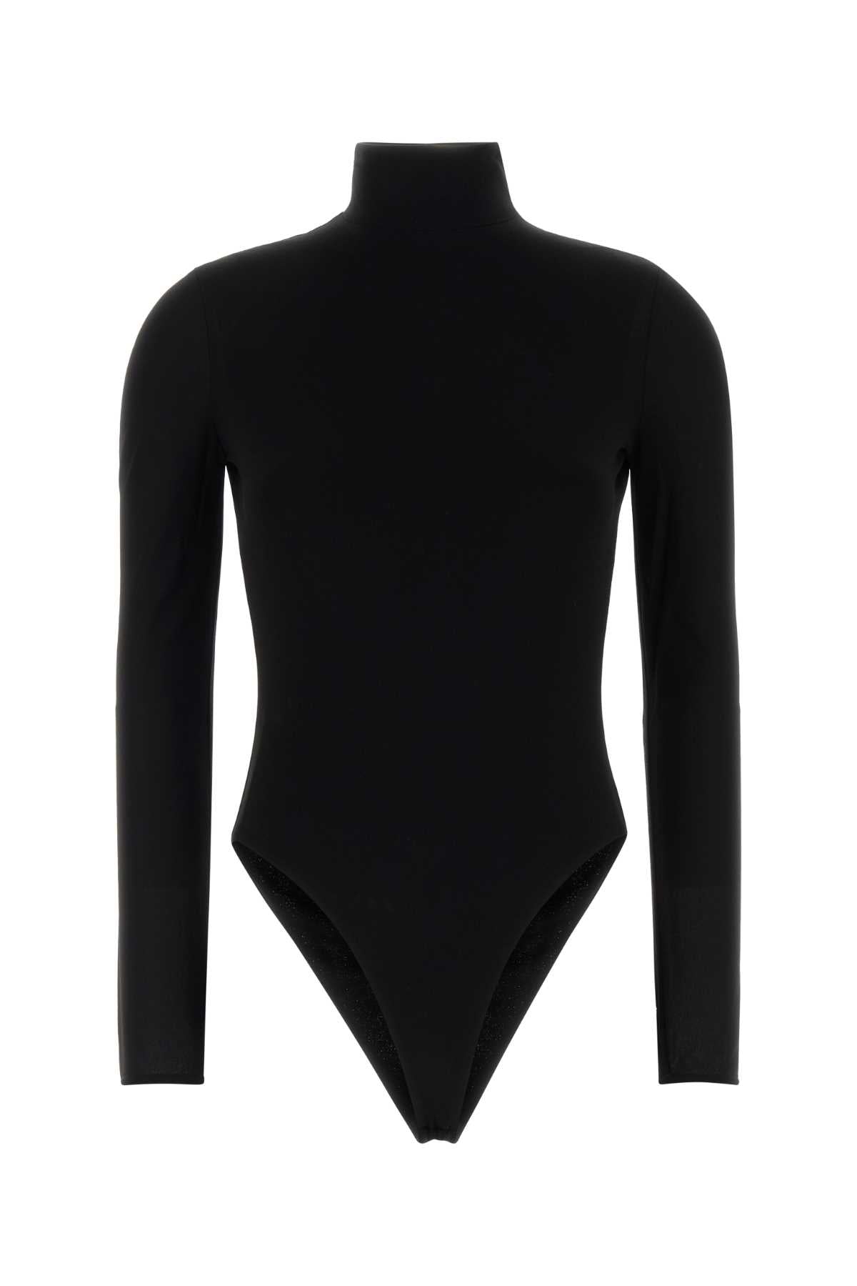 Alaia Women Black Viscose Bodysuit ALAIA