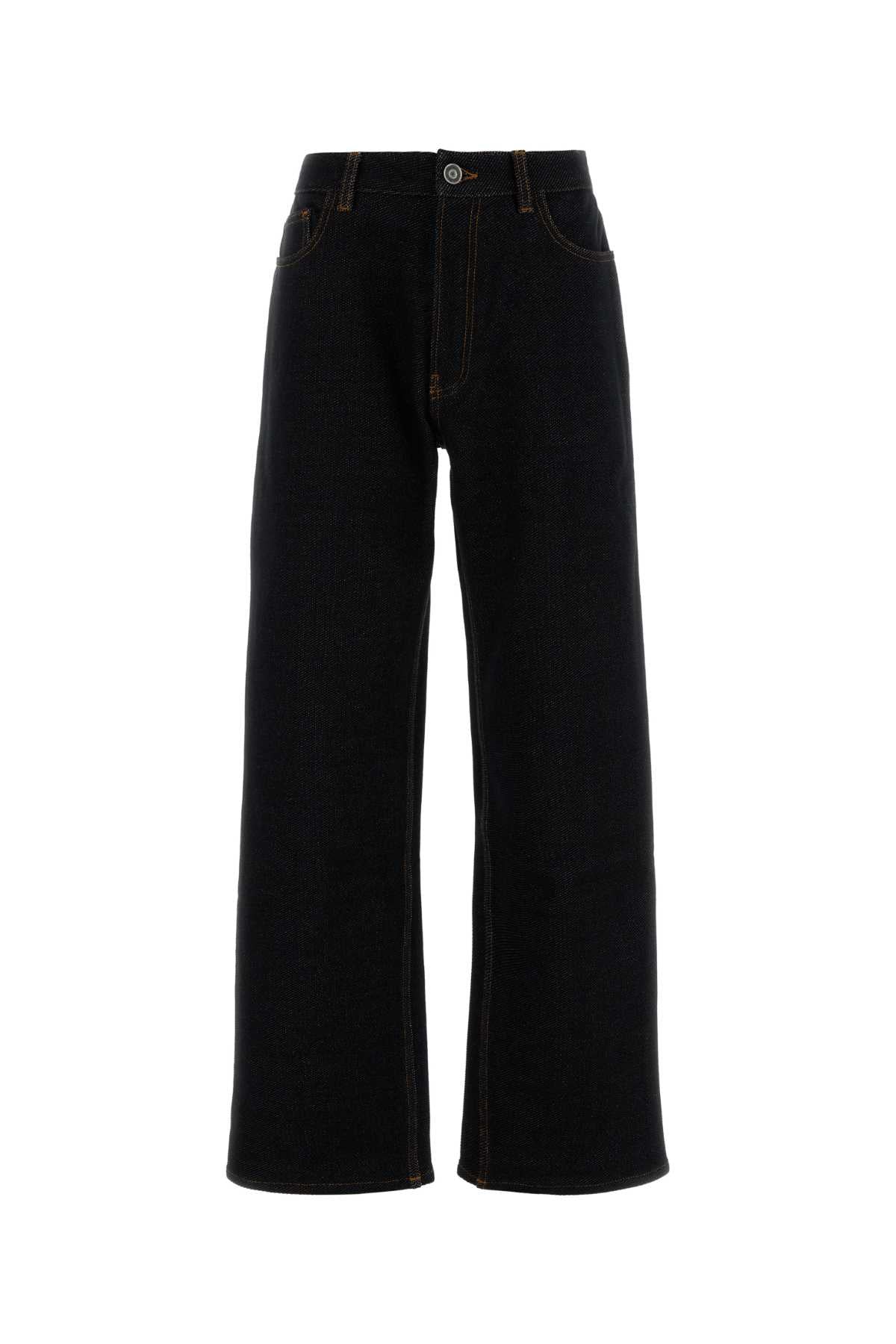 Alaia Women Midnight Blue Stretch Denim Jeans ALAIA