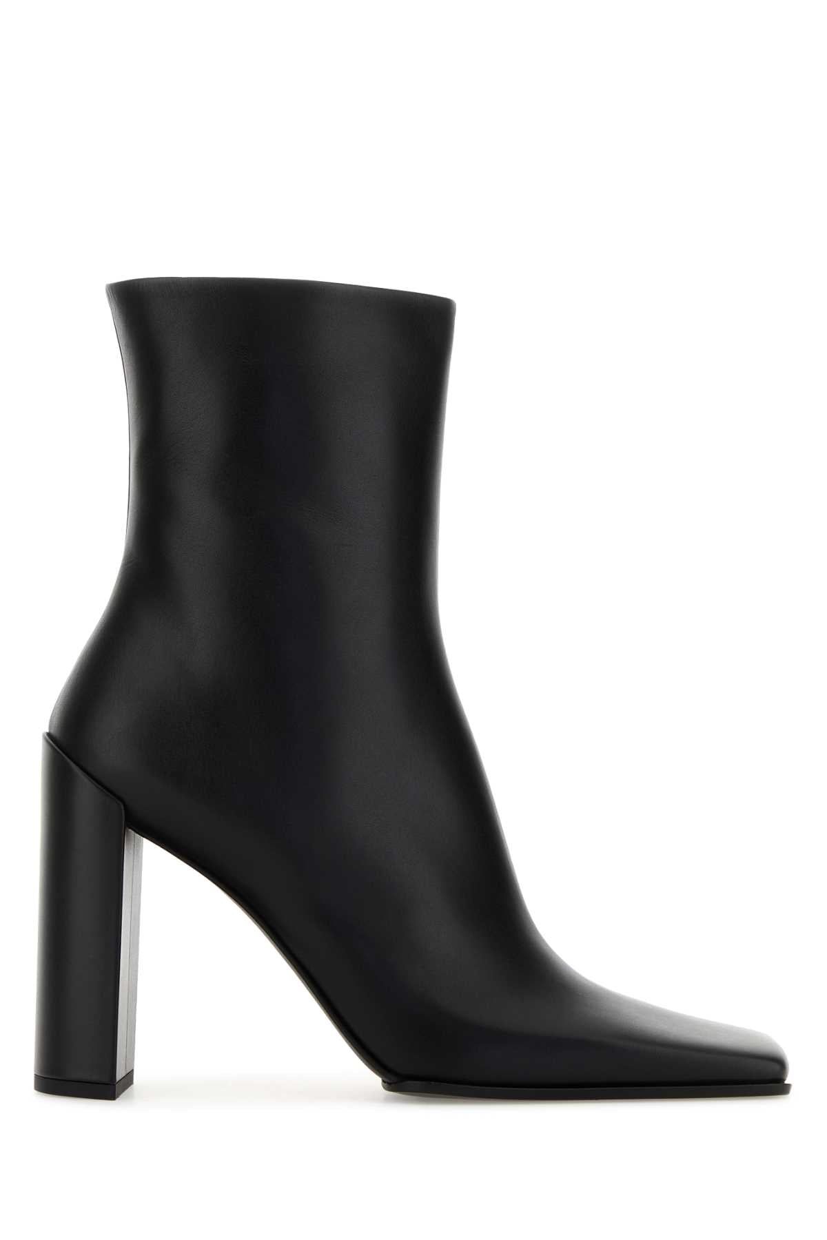 Alaia Women Black Leather Ankle Boots ALAIA