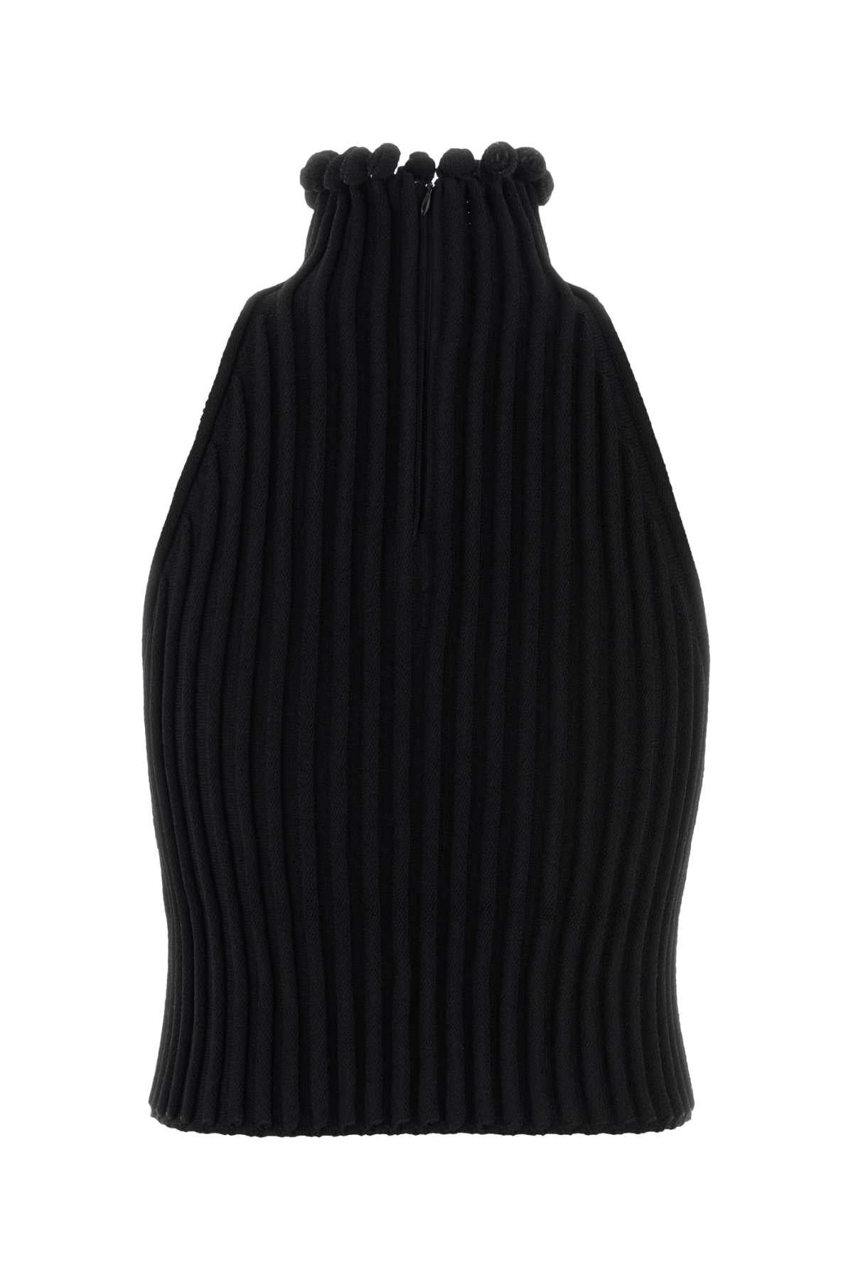Alaia Women Black Viscose Blend Top ALAIA