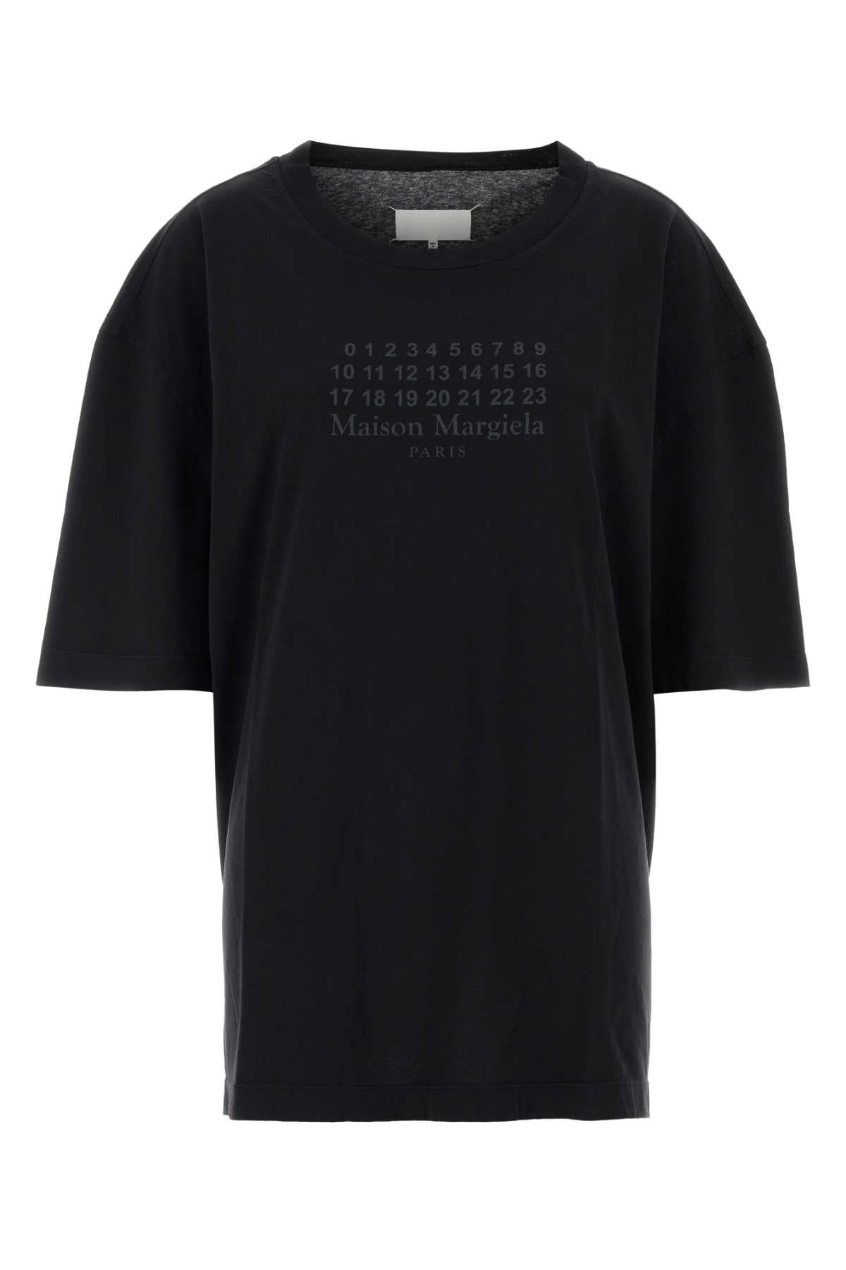 Maison Margiela Women Black Cotton Oversize T-Shirt MAISON MARGIELA