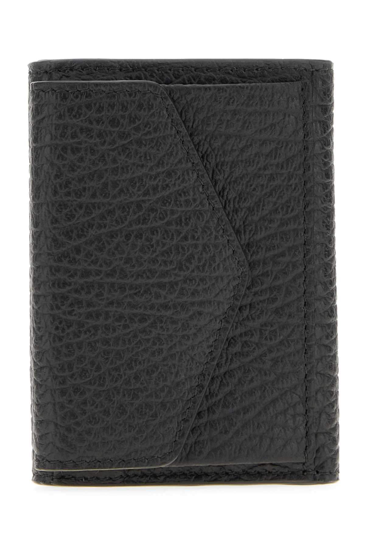 Maison Margiela Women Black Leather Four Stitches Wallet MAISON MARGIELA
