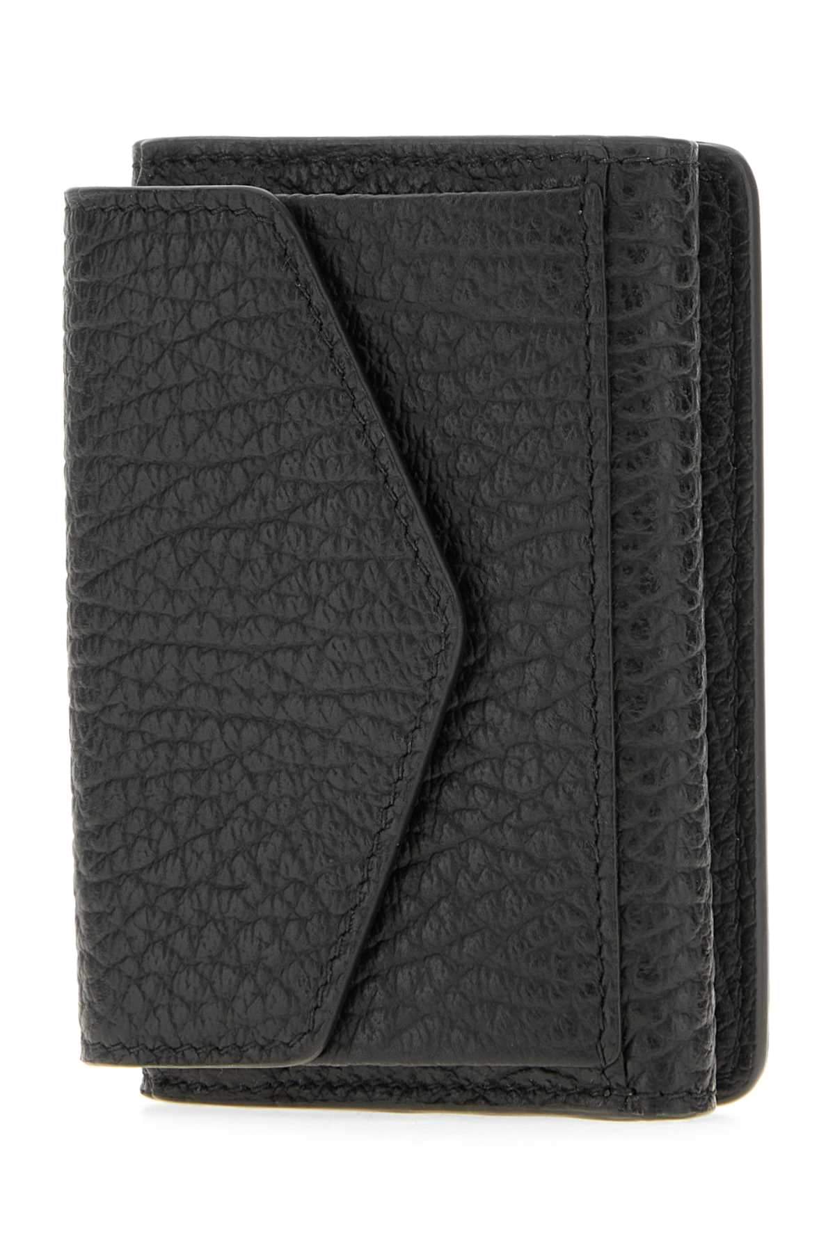 Maison Margiela Women Black Leather Four Stitches Wallet MAISON MARGIELA