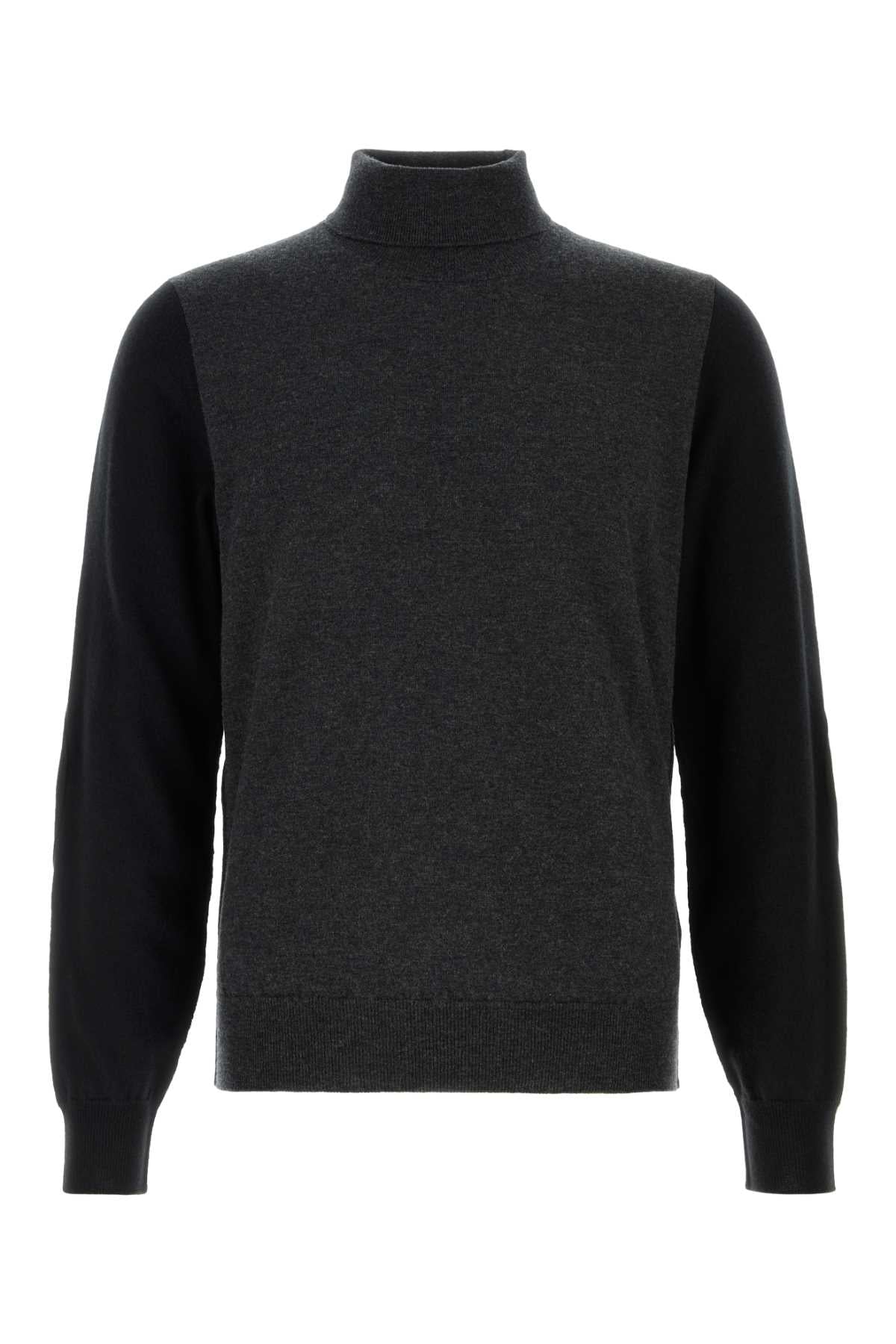 Maison Margiela Men Two-Tone Wool Sweater MAISON MARGIELA