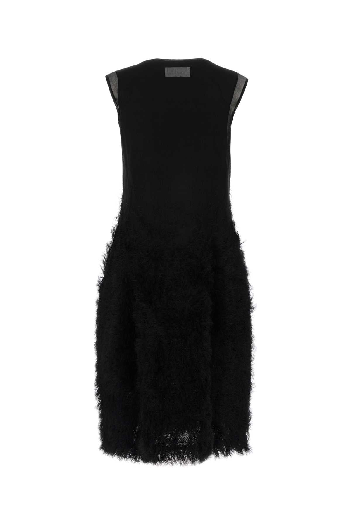 Maison Margiela Women Black Silk Retrograde Dress MAISON MARGIELA