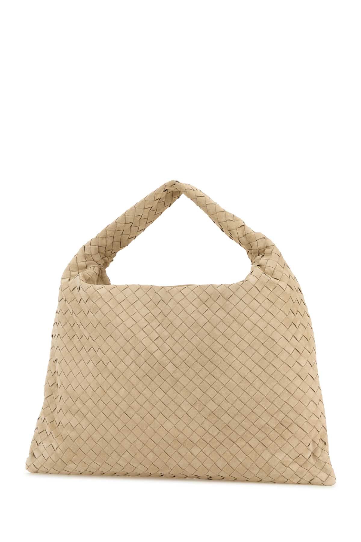 Bottega Veneta Women Sand Suede Hop Shoulder Bag BOTTEGA VENETA