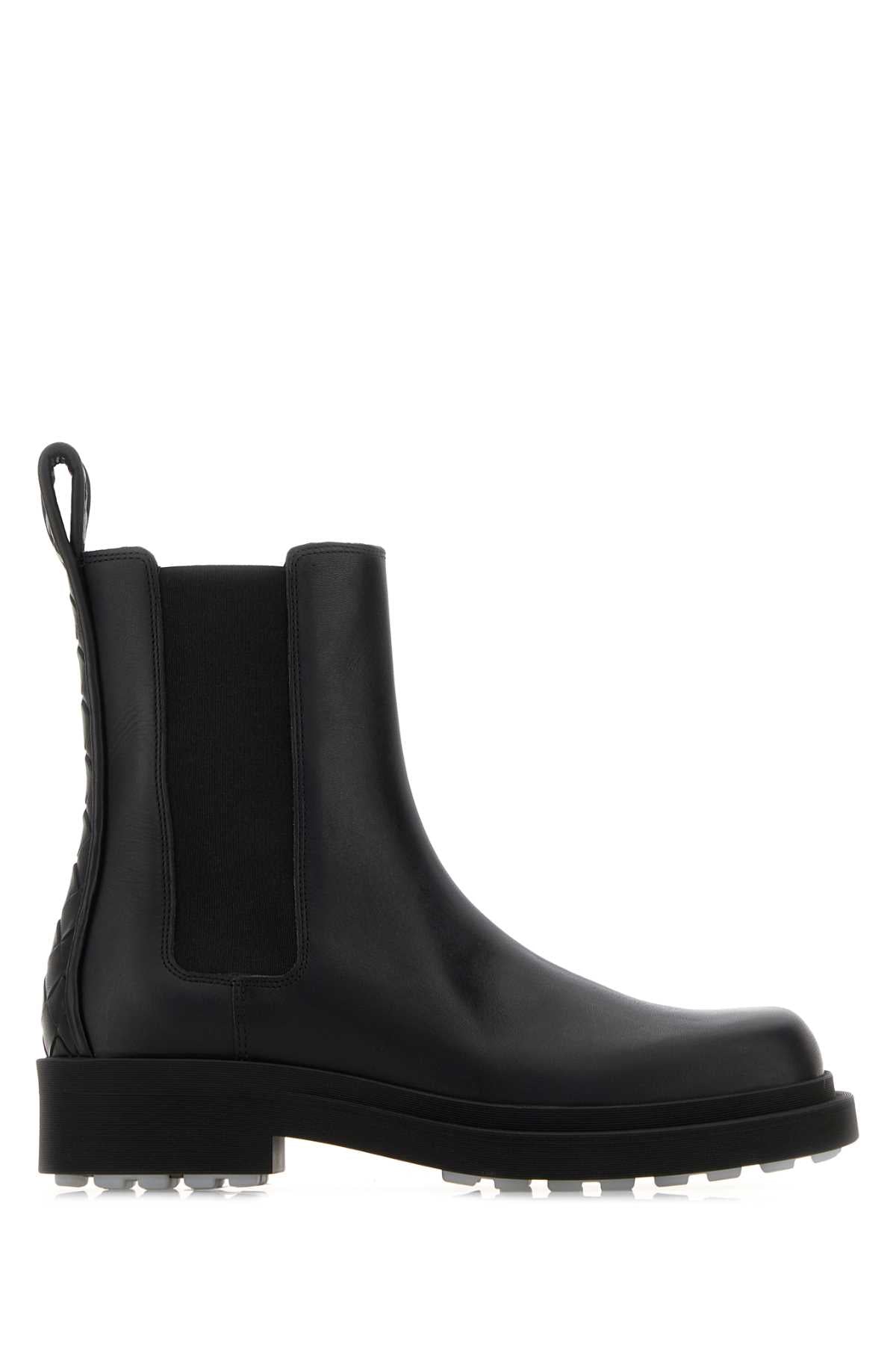 Bottega Veneta Women Black Leather Chelsea Ben Ankle Boots BOTTEGA VENETA