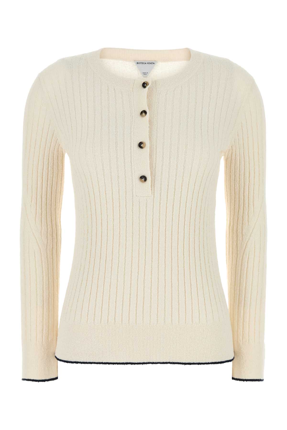 Bottega Veneta Women Ivory Boucle Top BOTTEGA VENETA