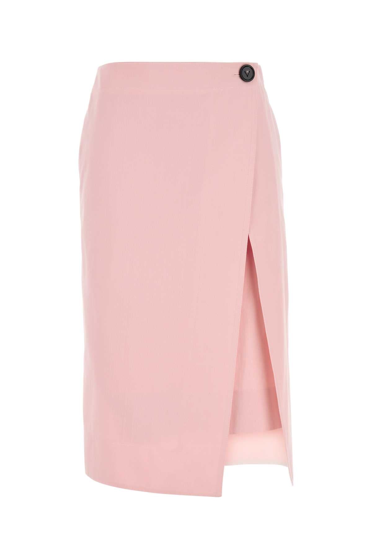 Bottega Veneta Women Pink Twill Skirt BOTTEGA VENETA