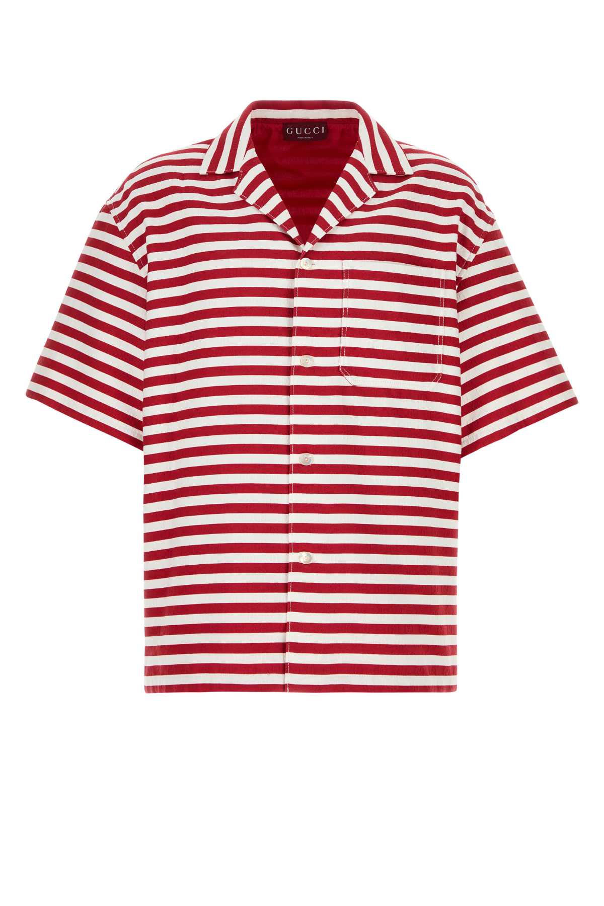 Gucci Men Embroidered Cotton Blend Shirt GUCCI