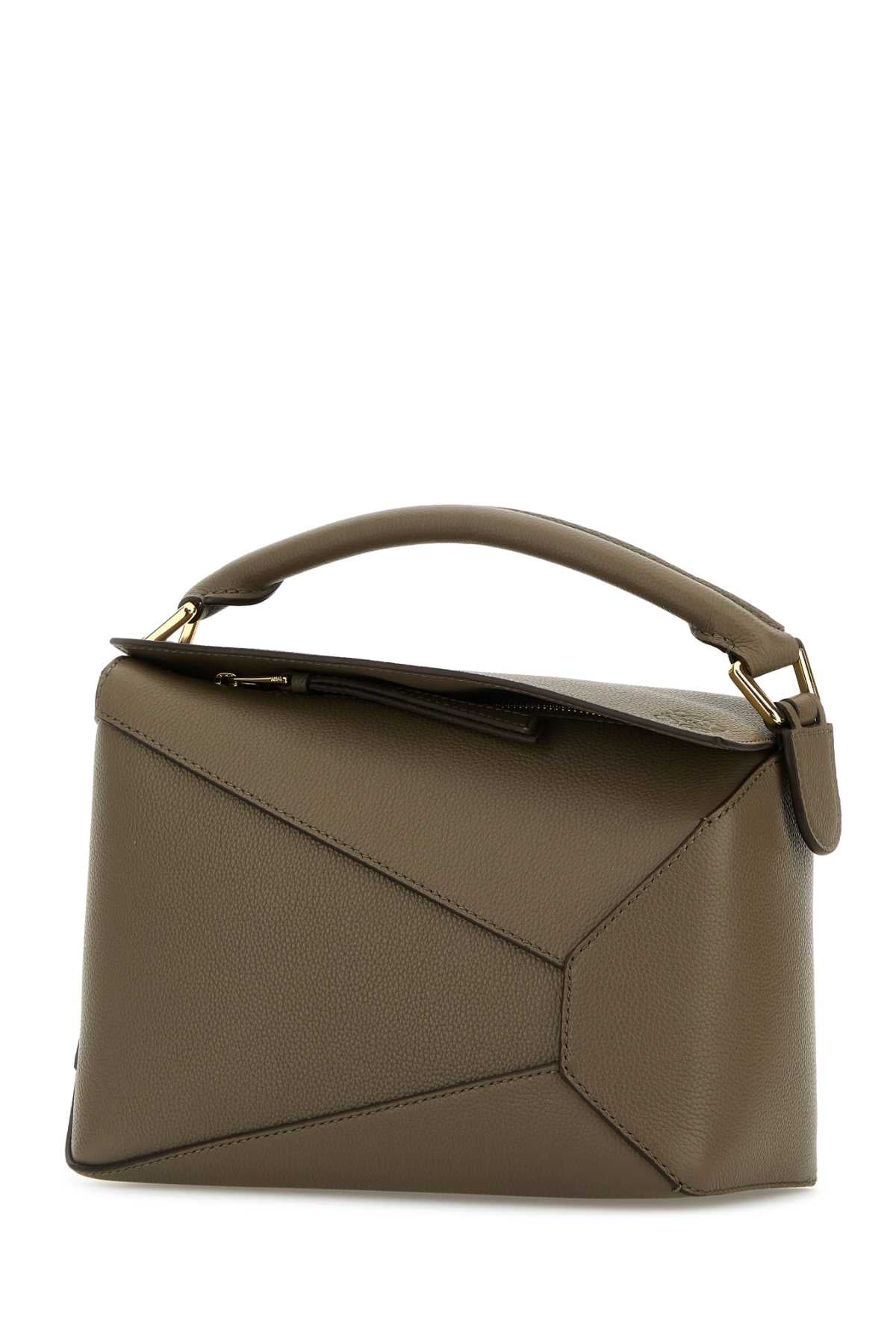 Loewe Women Mud Leather Small Puzzle Edge Handbag LOEWE