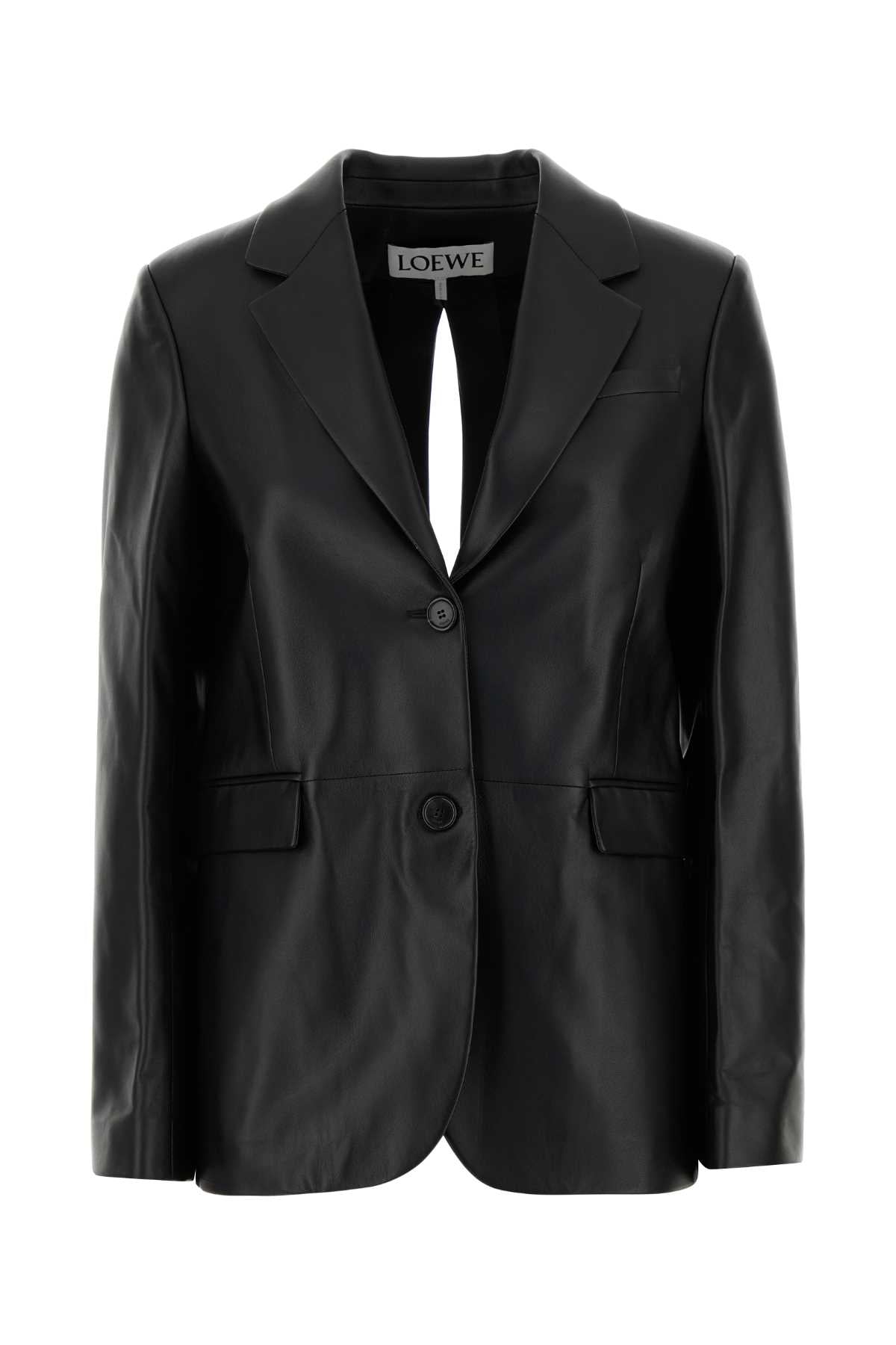 Loewe Women Black Leather Blazer LOEWE