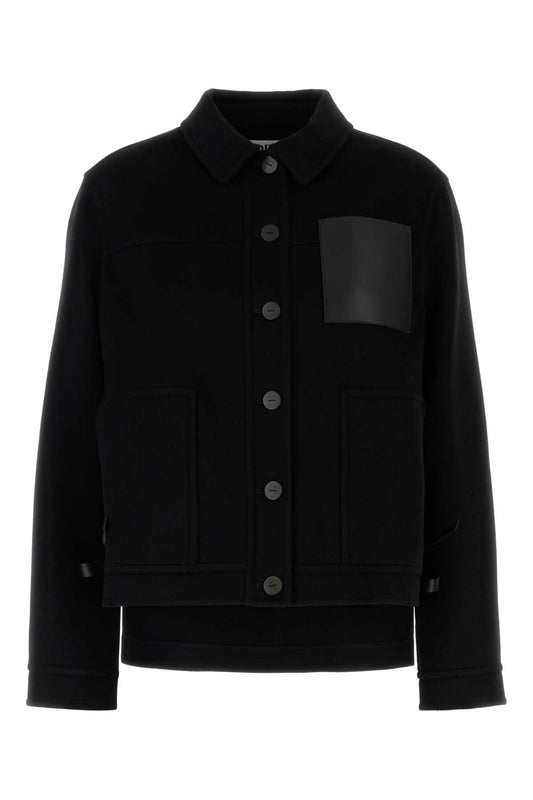 Loewe Women Black Flannel Jacket LOEWE