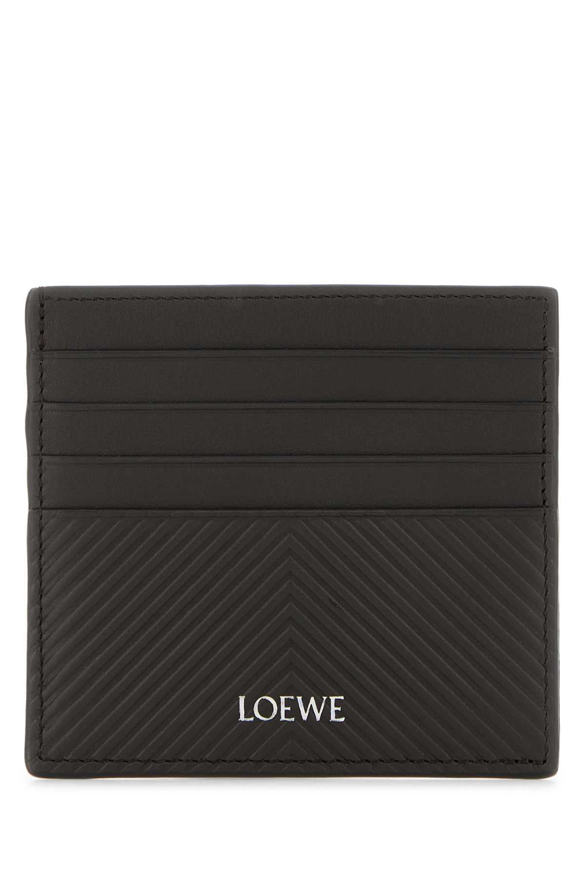 Loewe Men Graphite Leather Card Holder LOEWE