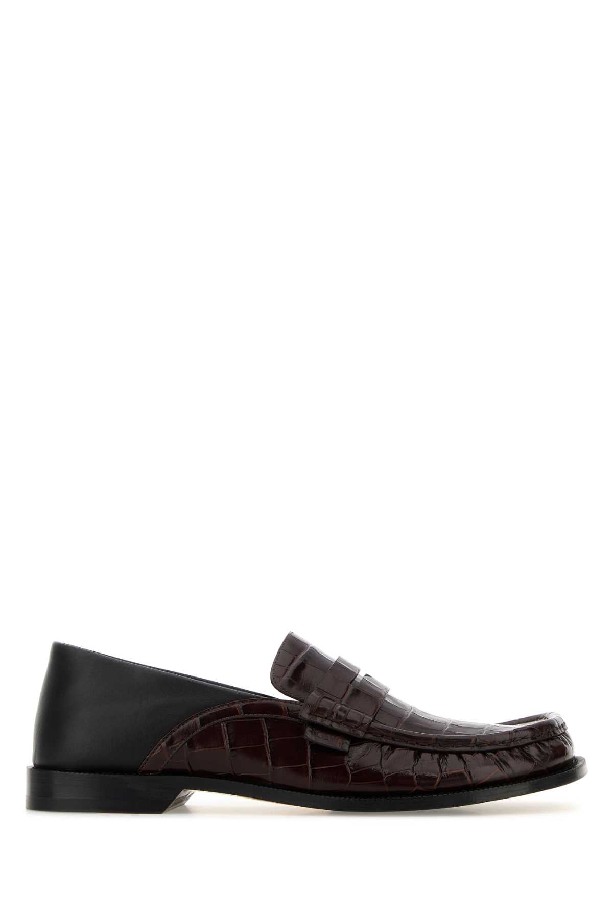 Loewe Men Two-Tone Leather Campo Loafers LOEWE