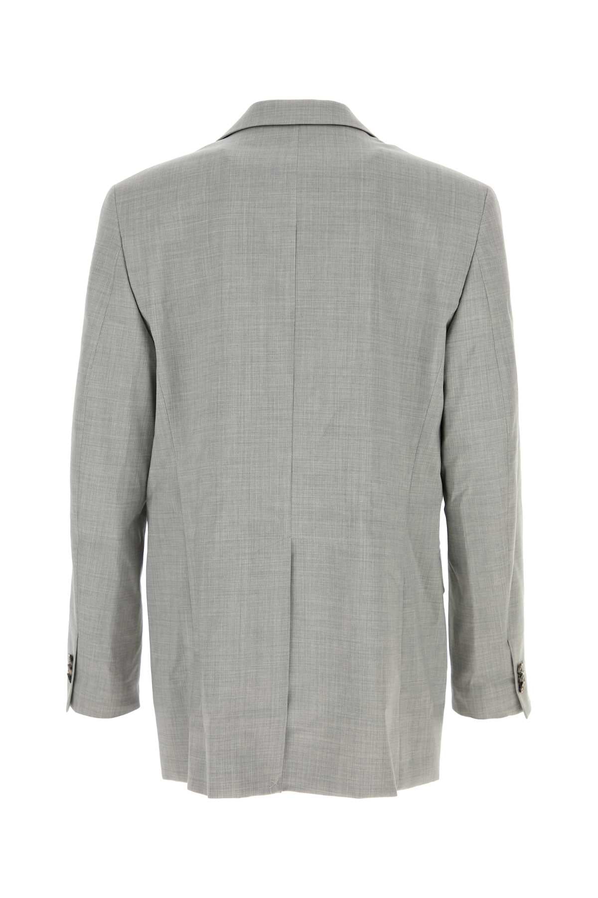 Loewe Men Grey Wool Blazer LOEWE