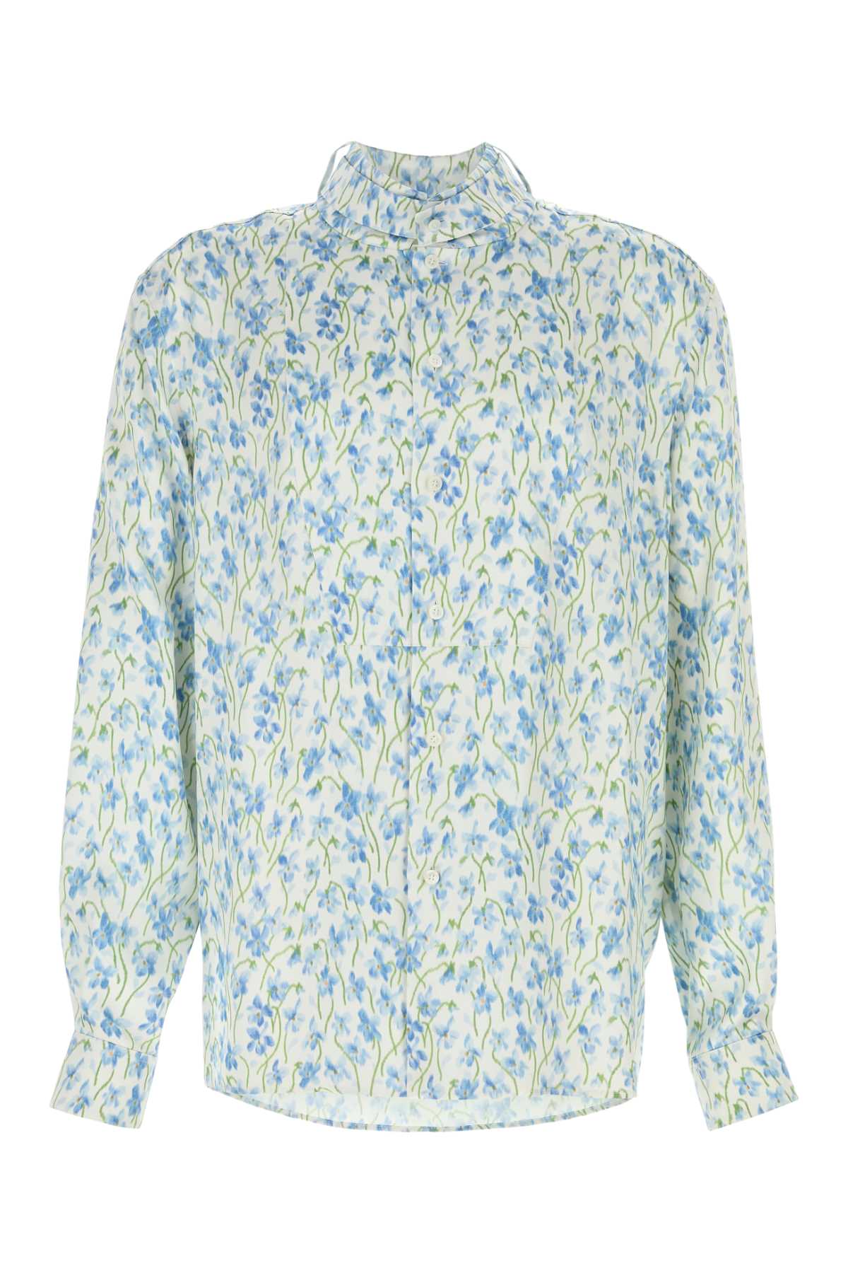 Loewe Men Printed Satin Shirt LOEWE