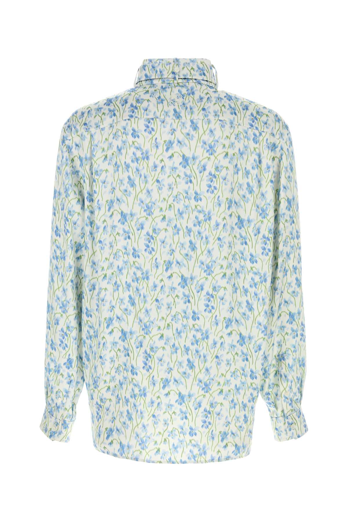 Loewe Men Printed Satin Shirt LOEWE