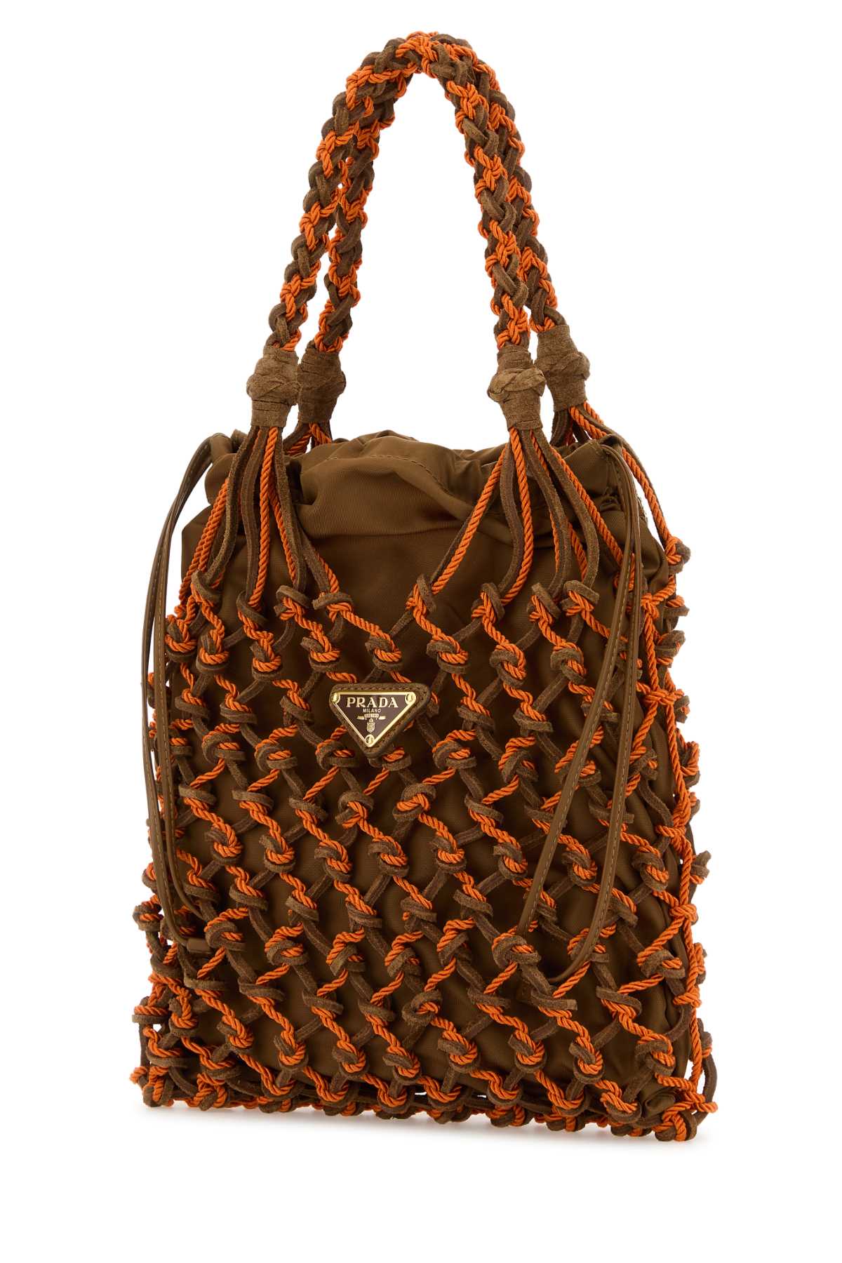Prada Women Two-Tone Mesh Handbag PRADA