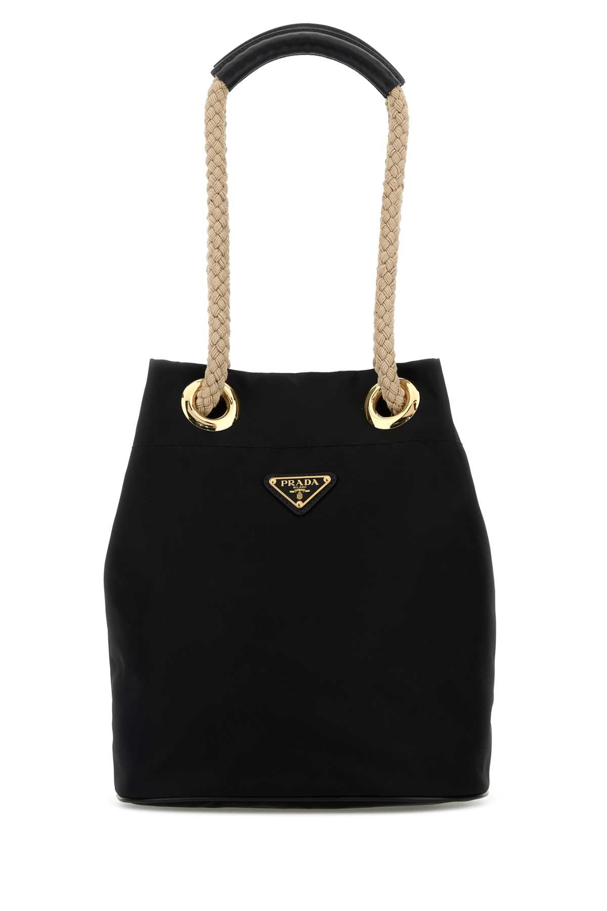 Prada Women Black Re-Nylon Prada Mariner Bucket Bag PRADA