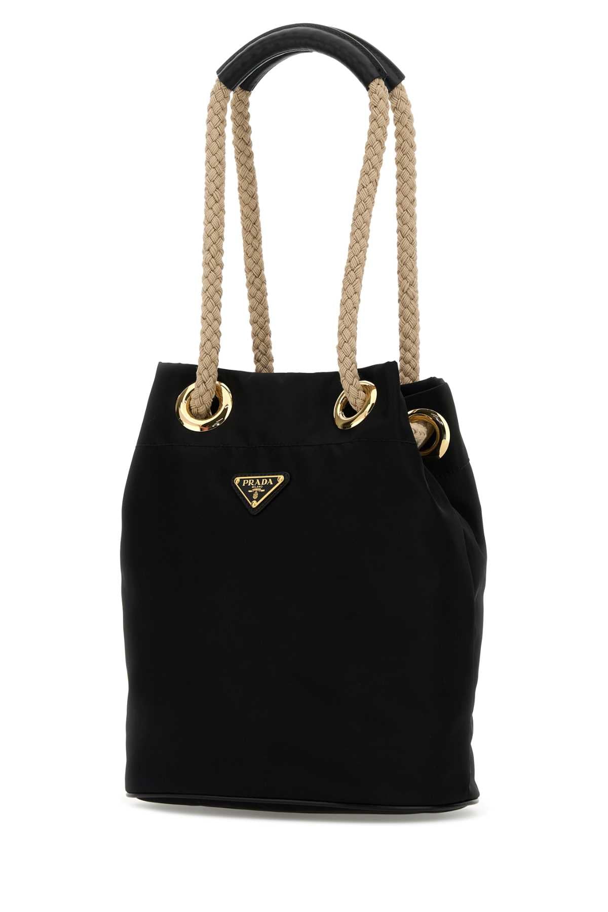 Prada Women Black Re-Nylon Prada Mariner Bucket Bag PRADA